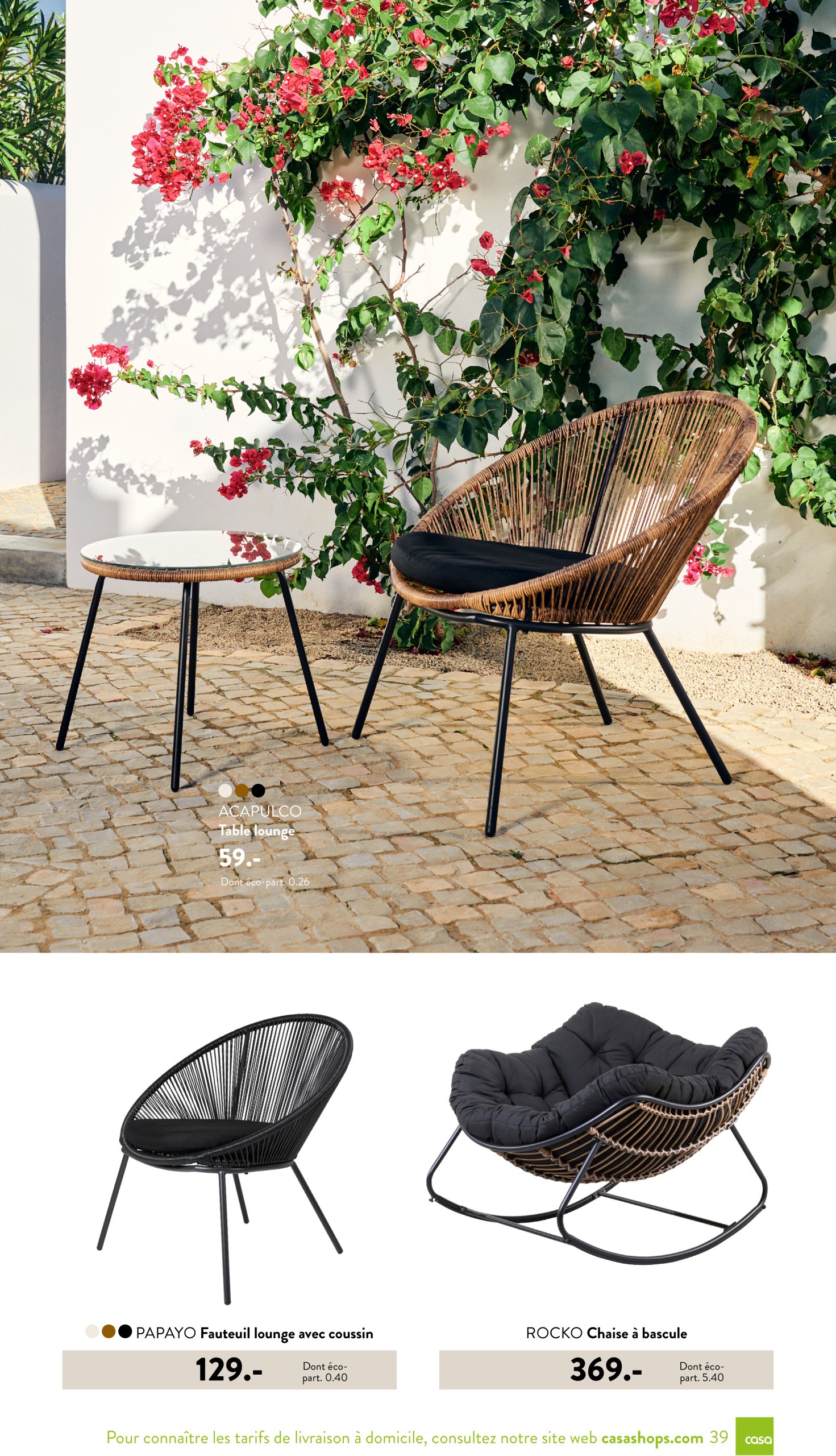casa - Catalogue Casa - Jardin valable dès 03/03 - 30/09 - page: 39 casa - Catalogue Casa - Jardin valable dès 03/03 - 30/09 - page: 39