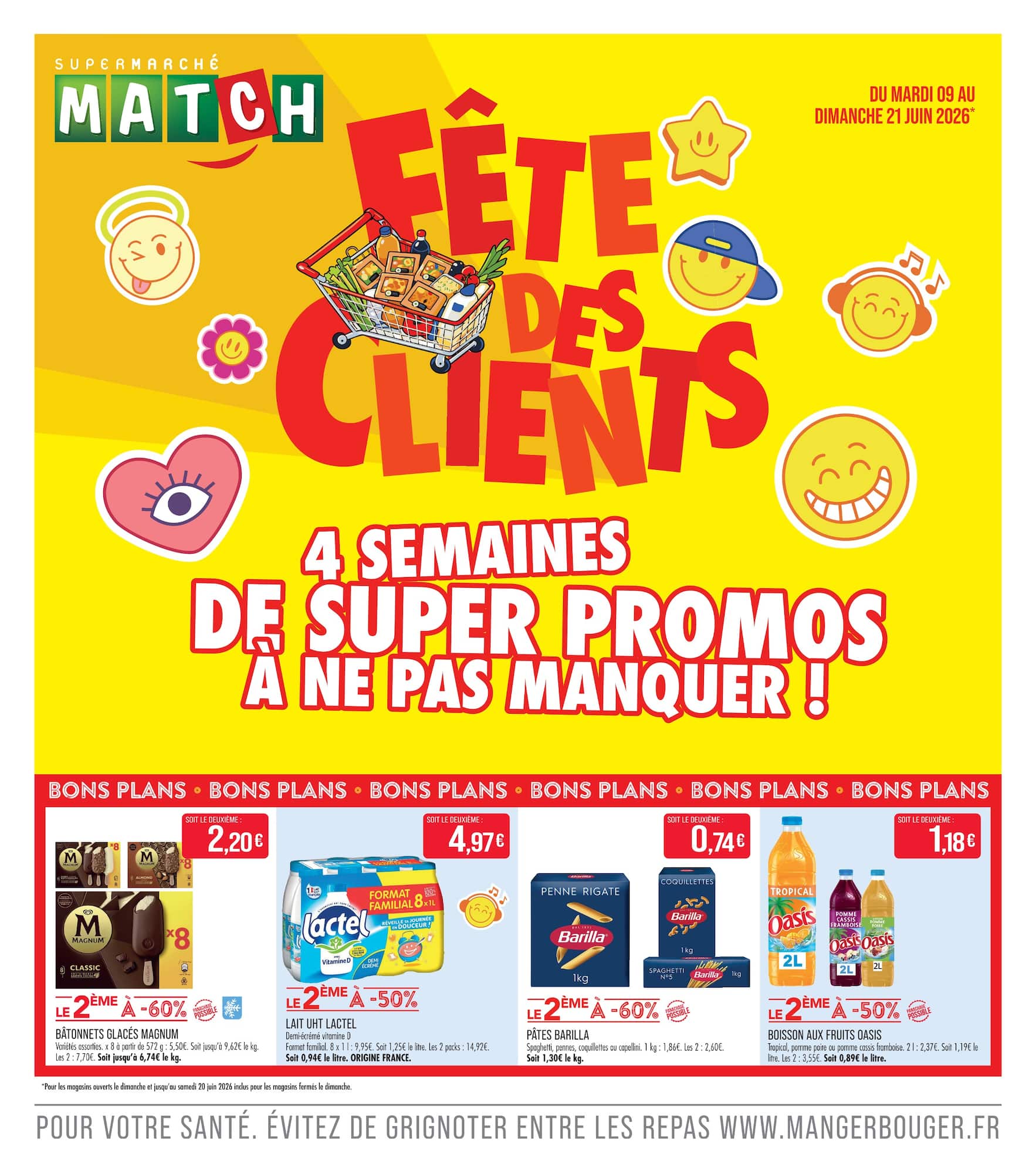 match - Flyer Match pour la semaine prochaine du du mardi 09/06/2026 au du dimanche 21/06/2026