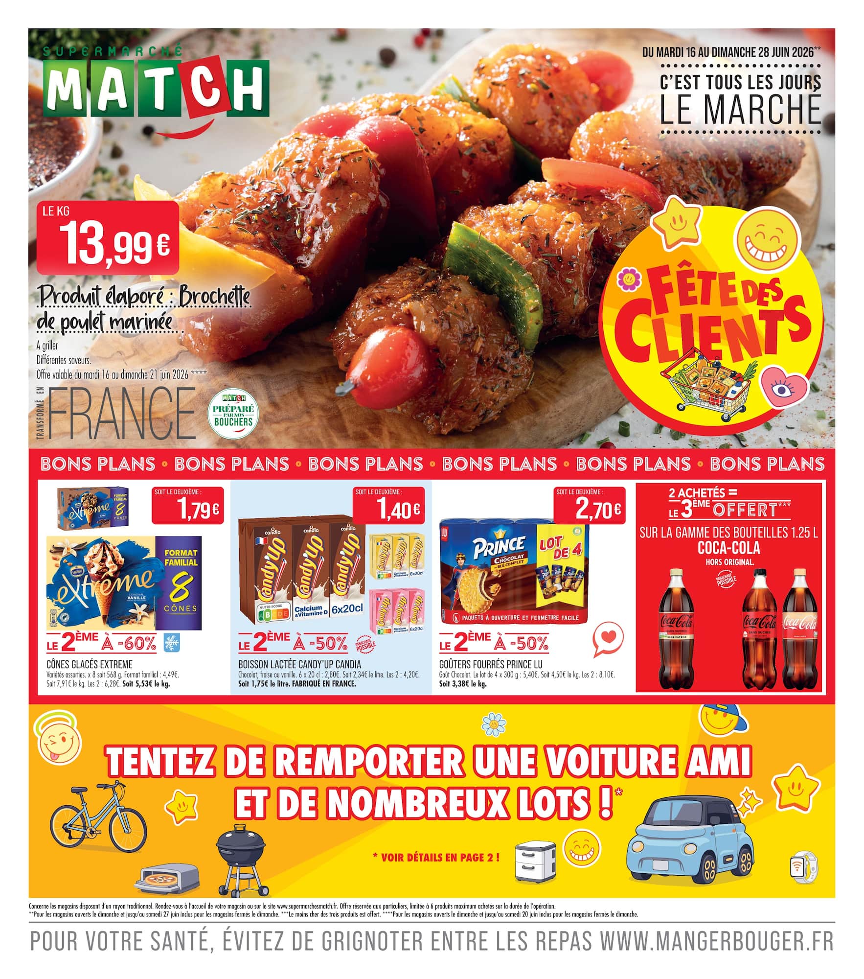 match - Flyer Match pour la semaine prochaine du du mardi 16/06/2026 au du dimanche 28/06/2026