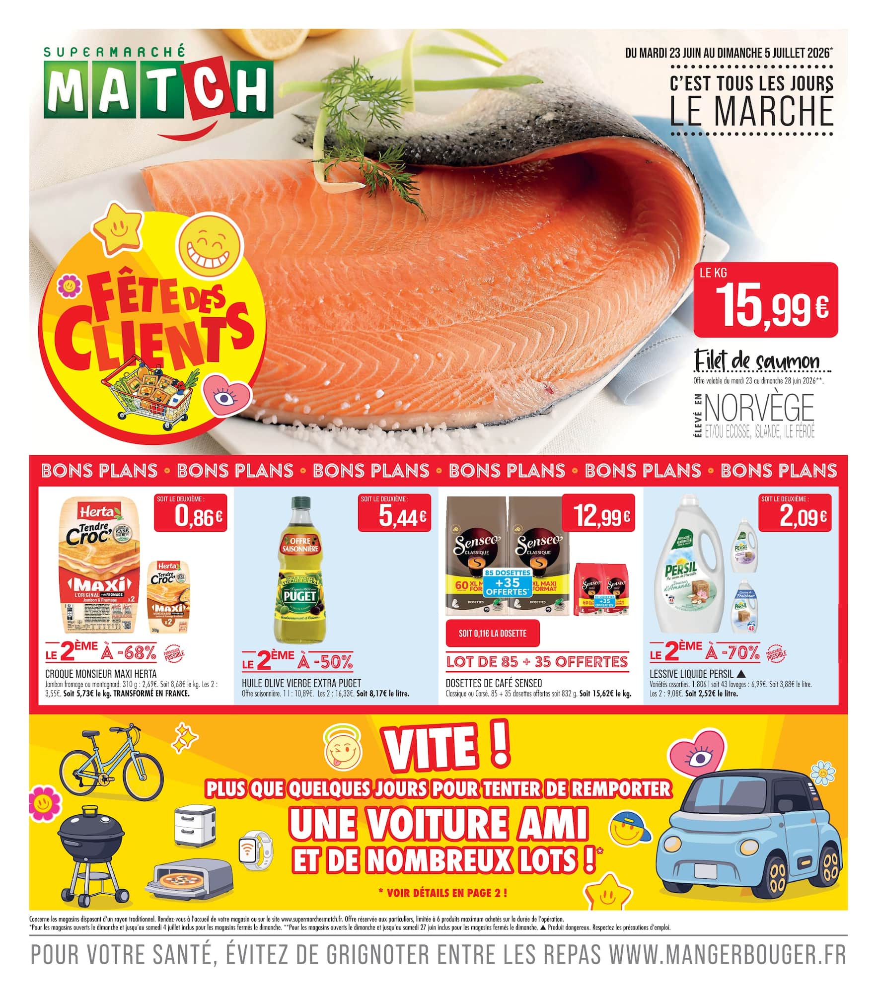 match - Flyer Match pour la semaine prochaine du du mardi 23/06/2026 au du dimanche 05/07/2026 - page: 1