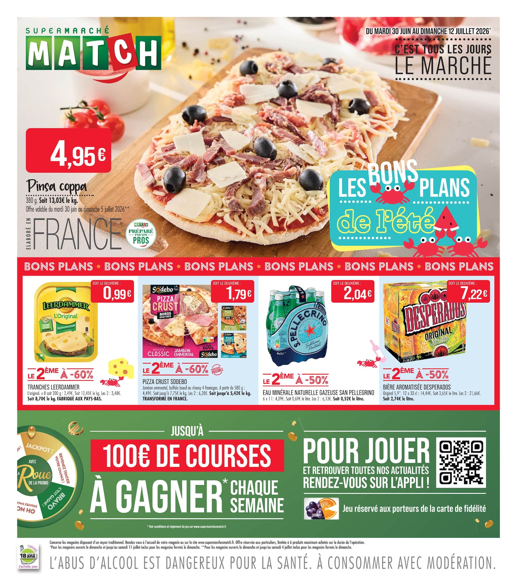 match - Flyer Match pour la semaine prochaine du du mardi 30/06/2026 au du dimanche 12/07/2026