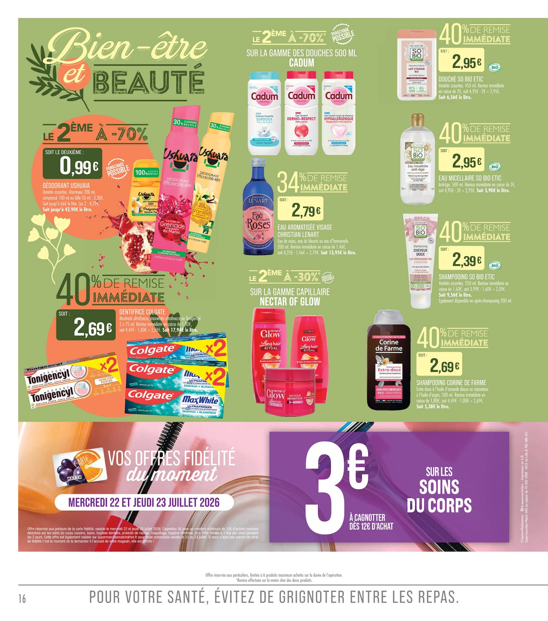 match - Flyer Match - LES BONS PLANS de l'été pour la semaine prochaine du du lundi 20/07/2026 au du dimanche 02/08/2026 - page: 16
