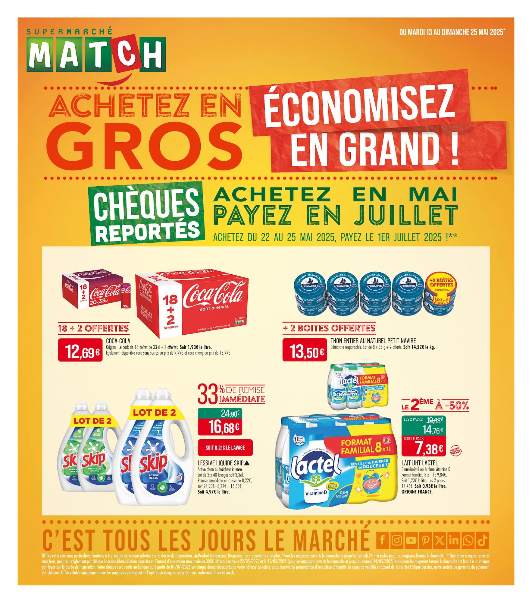 match - Catalogue Match - Achetez en gros, économisez en grand 2 valable dès 13/05 - 25/05