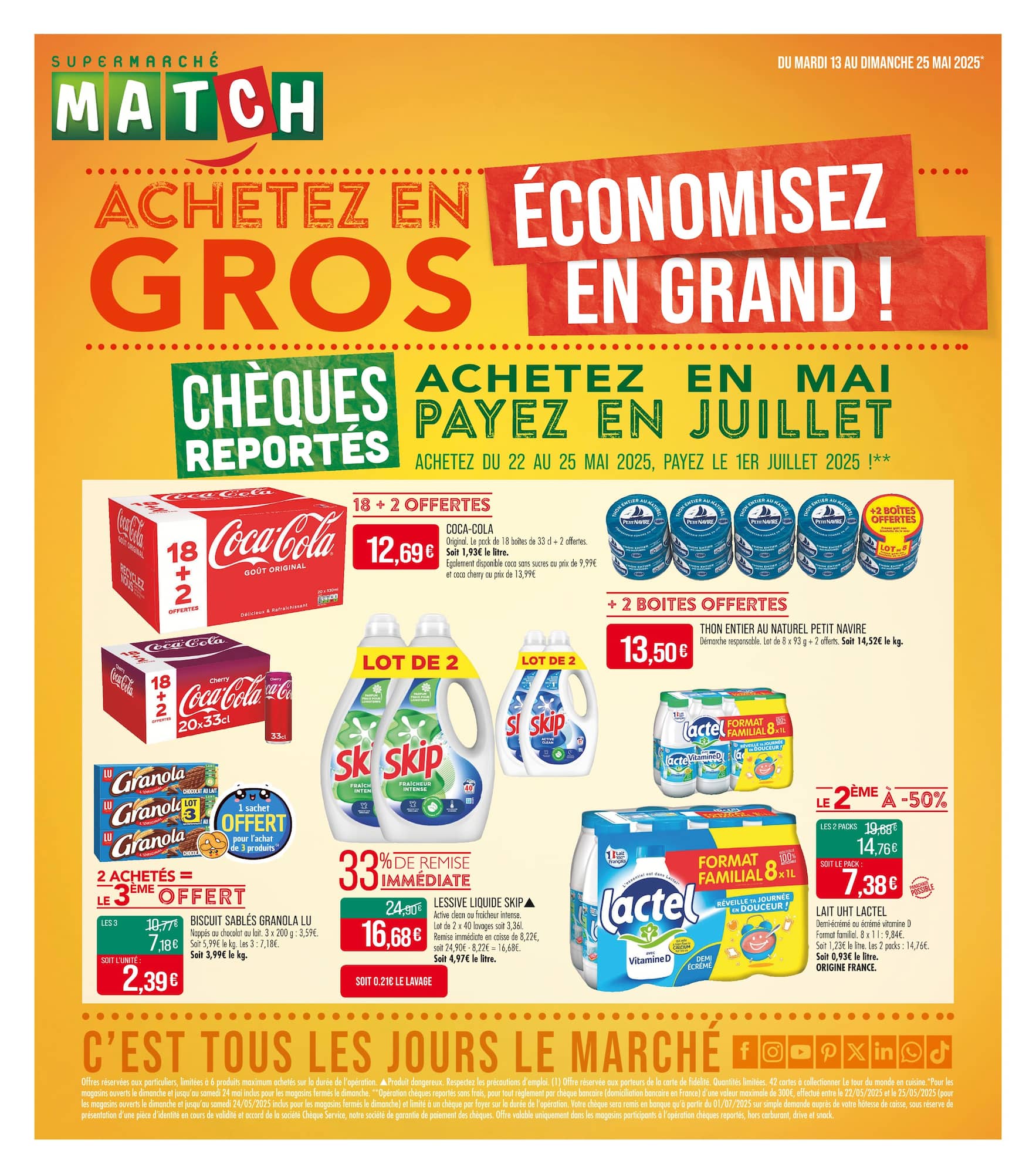 match - Catalogue Match - Achetez en gros, économisez en grand ! valable dès 13/05 - 25/05