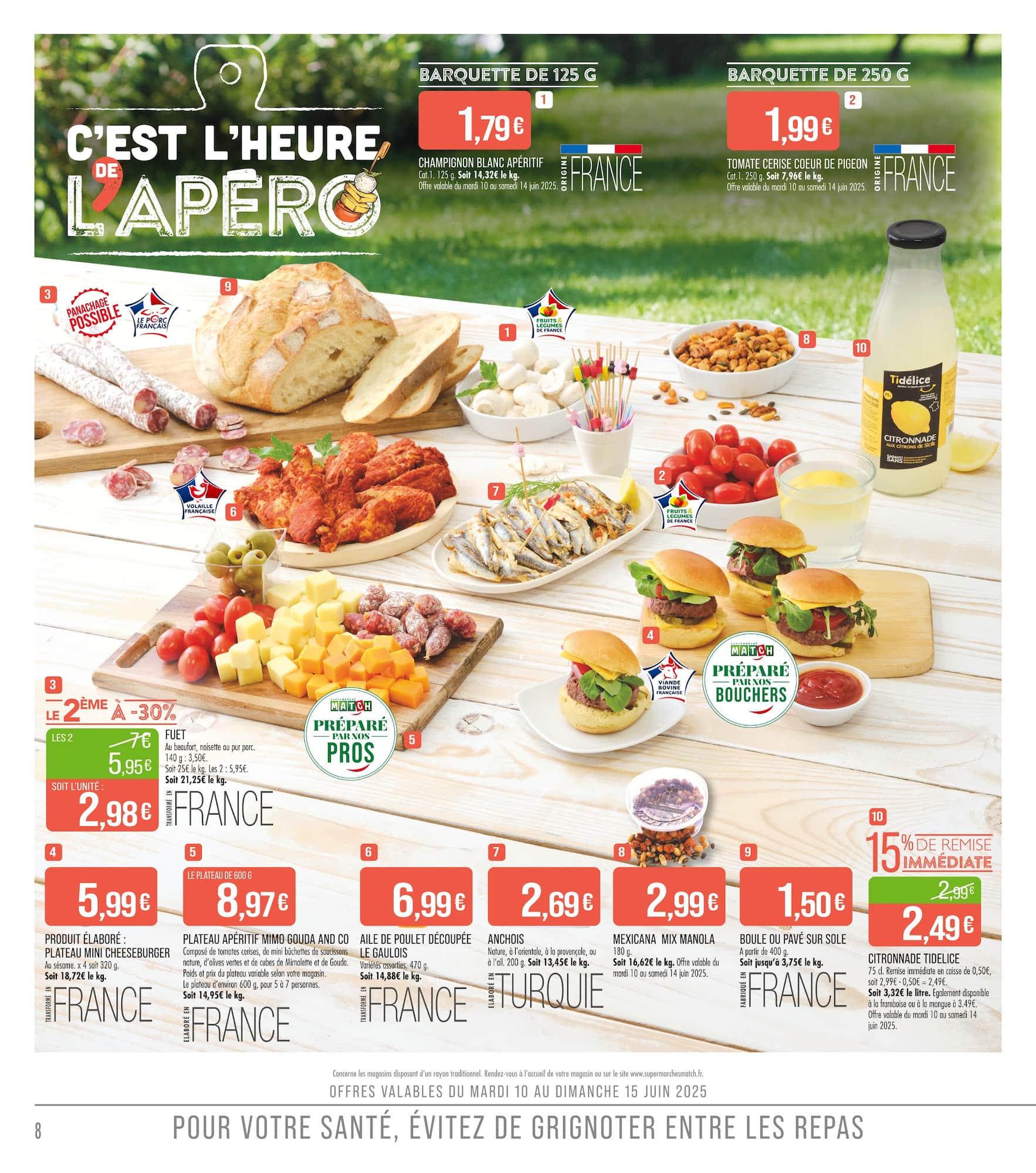match - Catalogue Match - La Fête des clients valable du 10/06 au 22/06 - page: 8