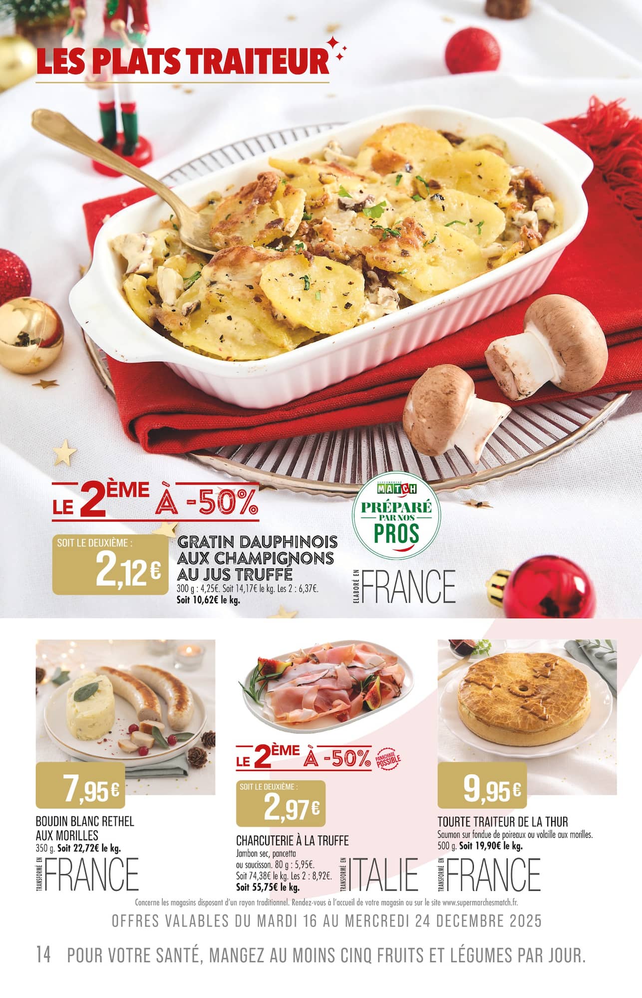 match - Catalogue Match - Fetes par nos Pros valable du 16/12 au 31/12 - page: 14