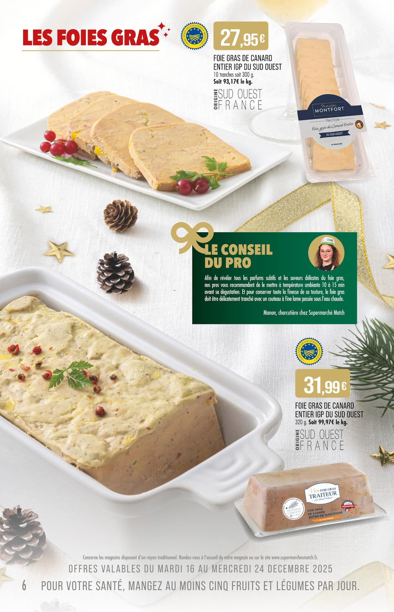 match - Catalogue Match - Fetes par nos Pros valable du 16/12 au 31/12 - page: 6
