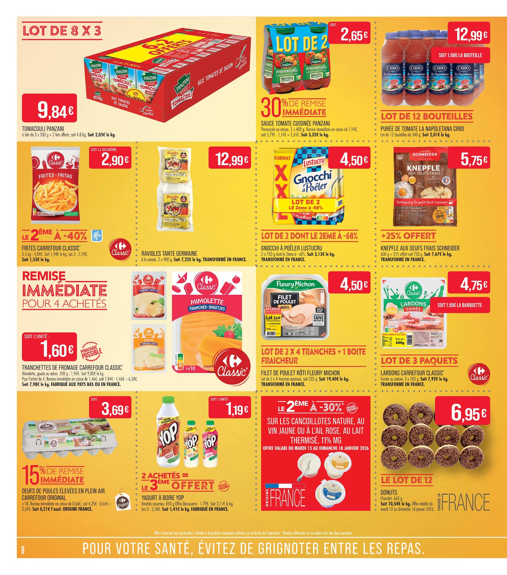 match - Catalogue Match - C’est Tous Les Jours le Marché valable du 13/01 au 25/01 - page: 8