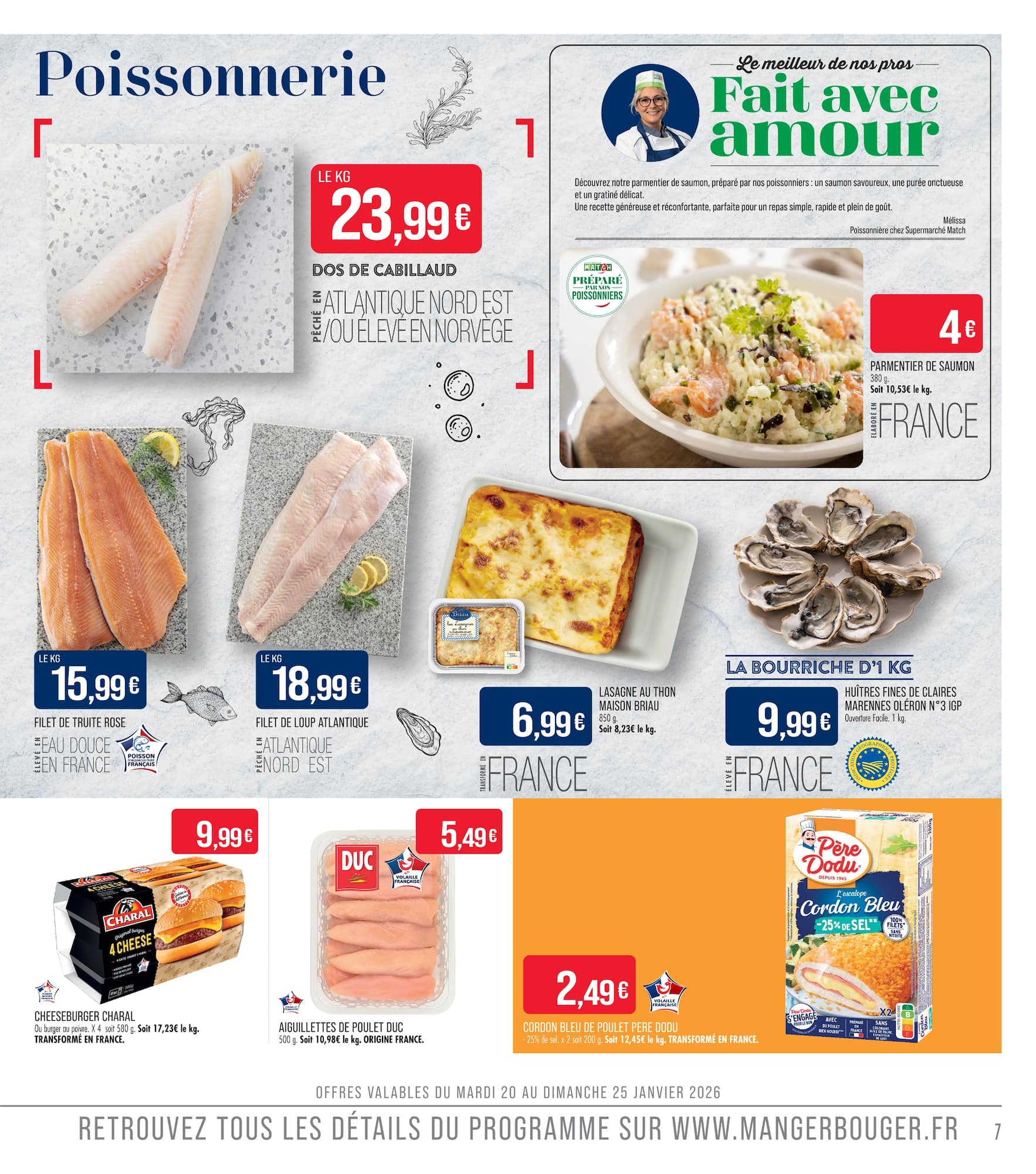 match - Catalogue Match valable du 20/01 au 01/02 - page: 7