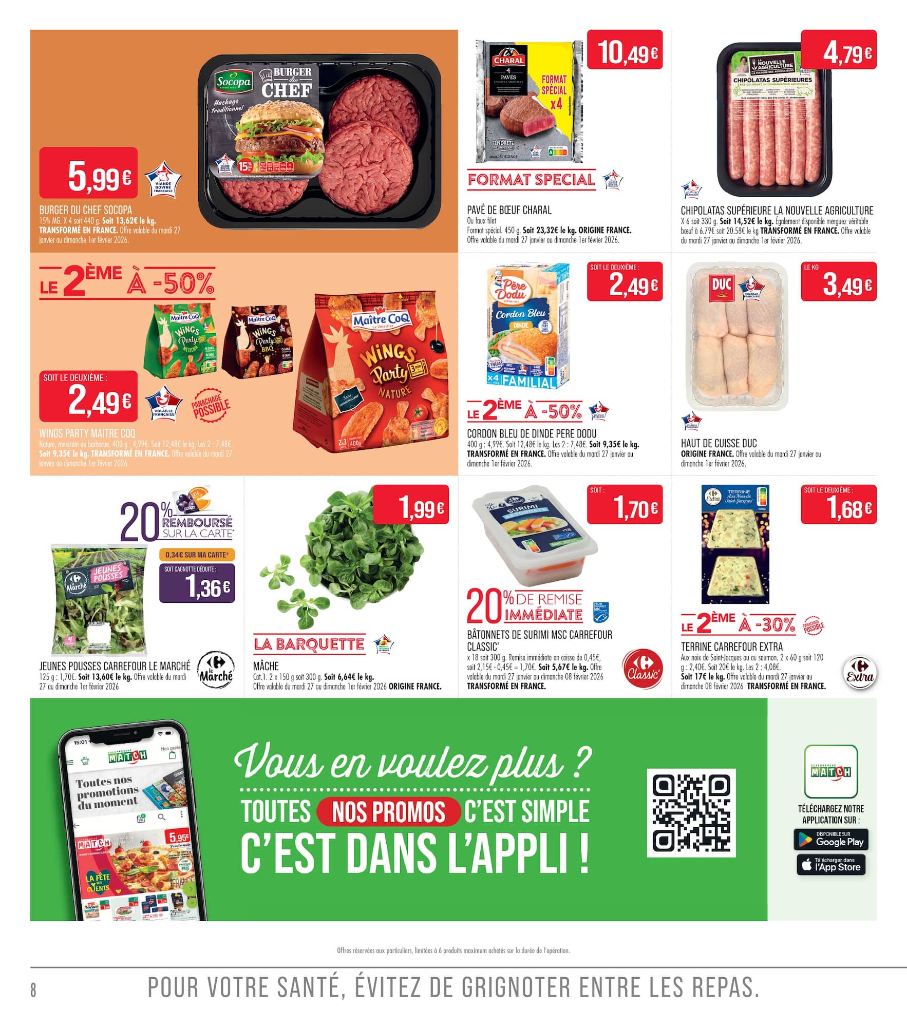 match - Catalogue Match valable du 27/01 au 08/02 - page: 8