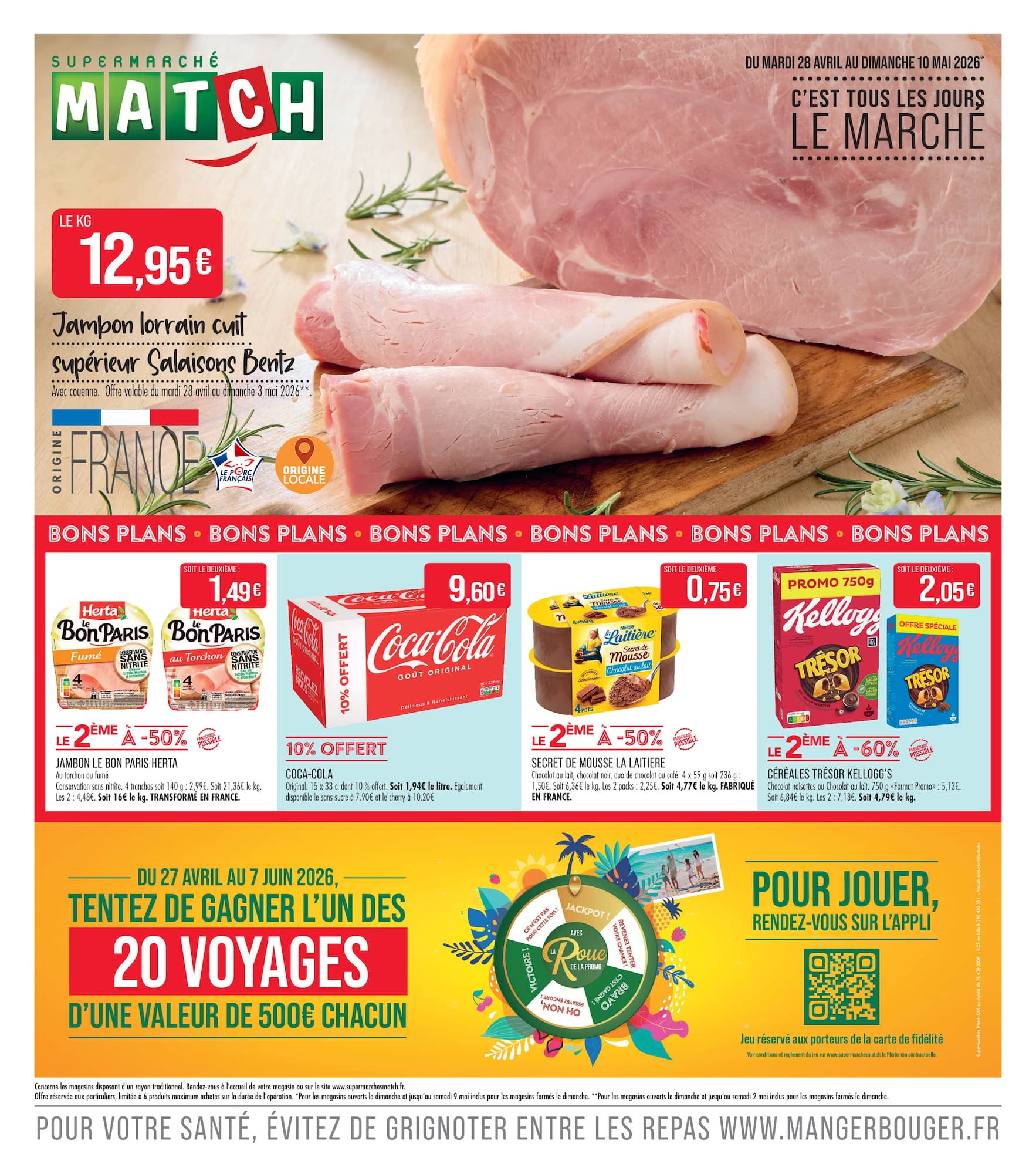 match - Flyer Match pour la semaine prochaine du du mardi 28/04/2026 au du dimanche 10/05/2026