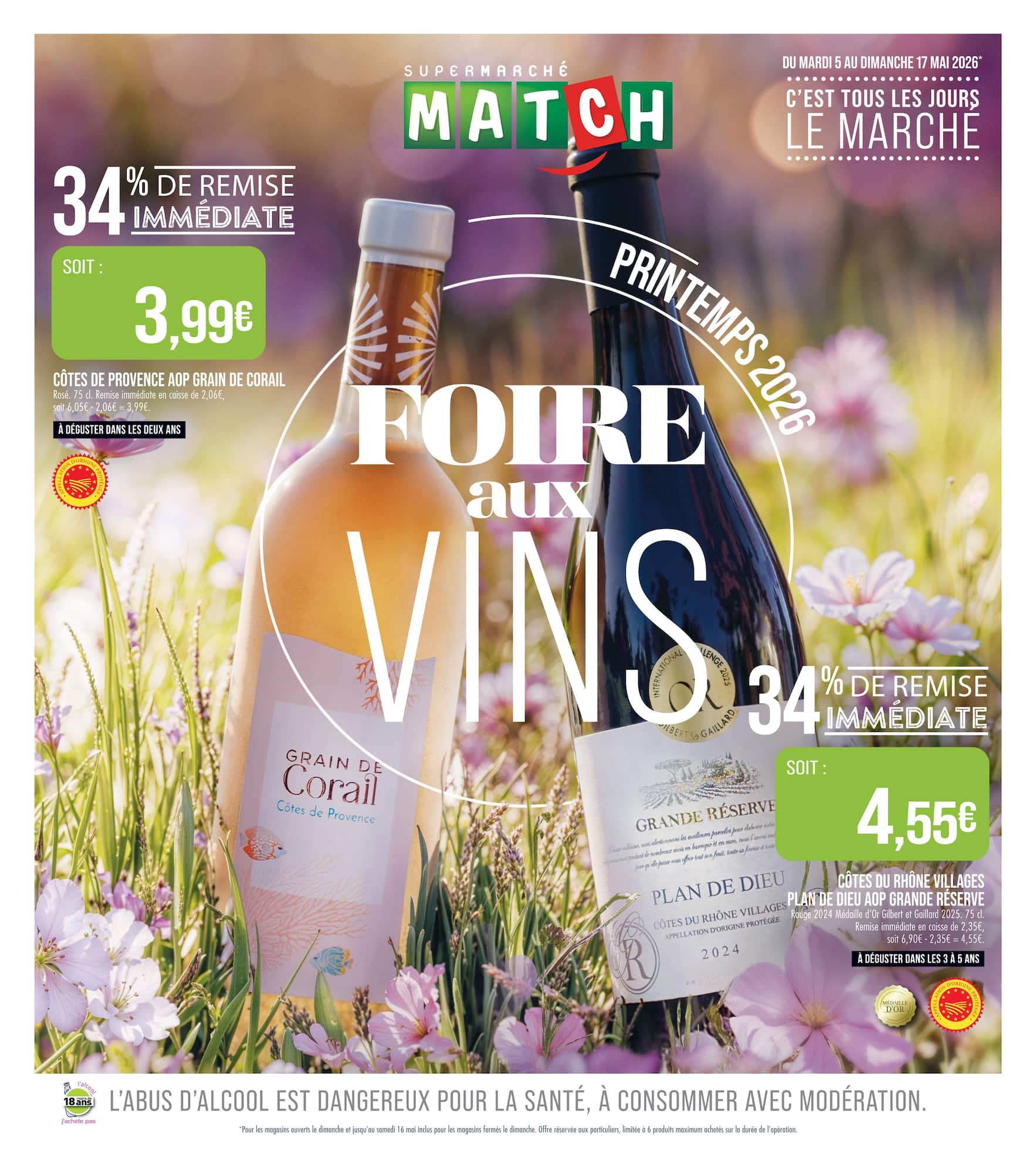 match - Flyer Match - Foire aux Vins pour la semaine prochaine du du mardi 05/05/2026 au du dimanche 17/05/2026 - page: 1