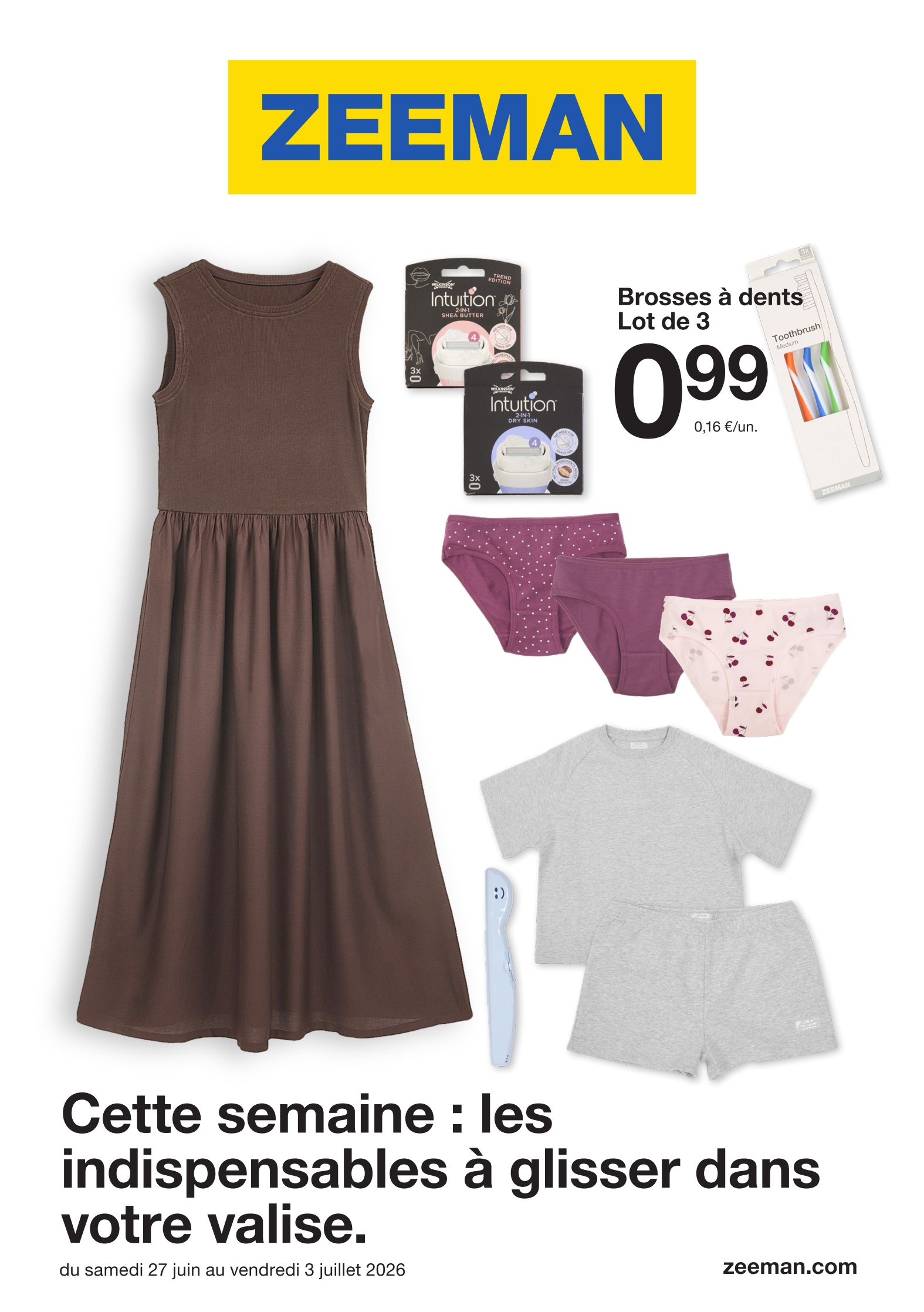 zeeman - Current Zeeman leaflet valid from du samedi 27/06/2026 to du vendredi 03/07/2026