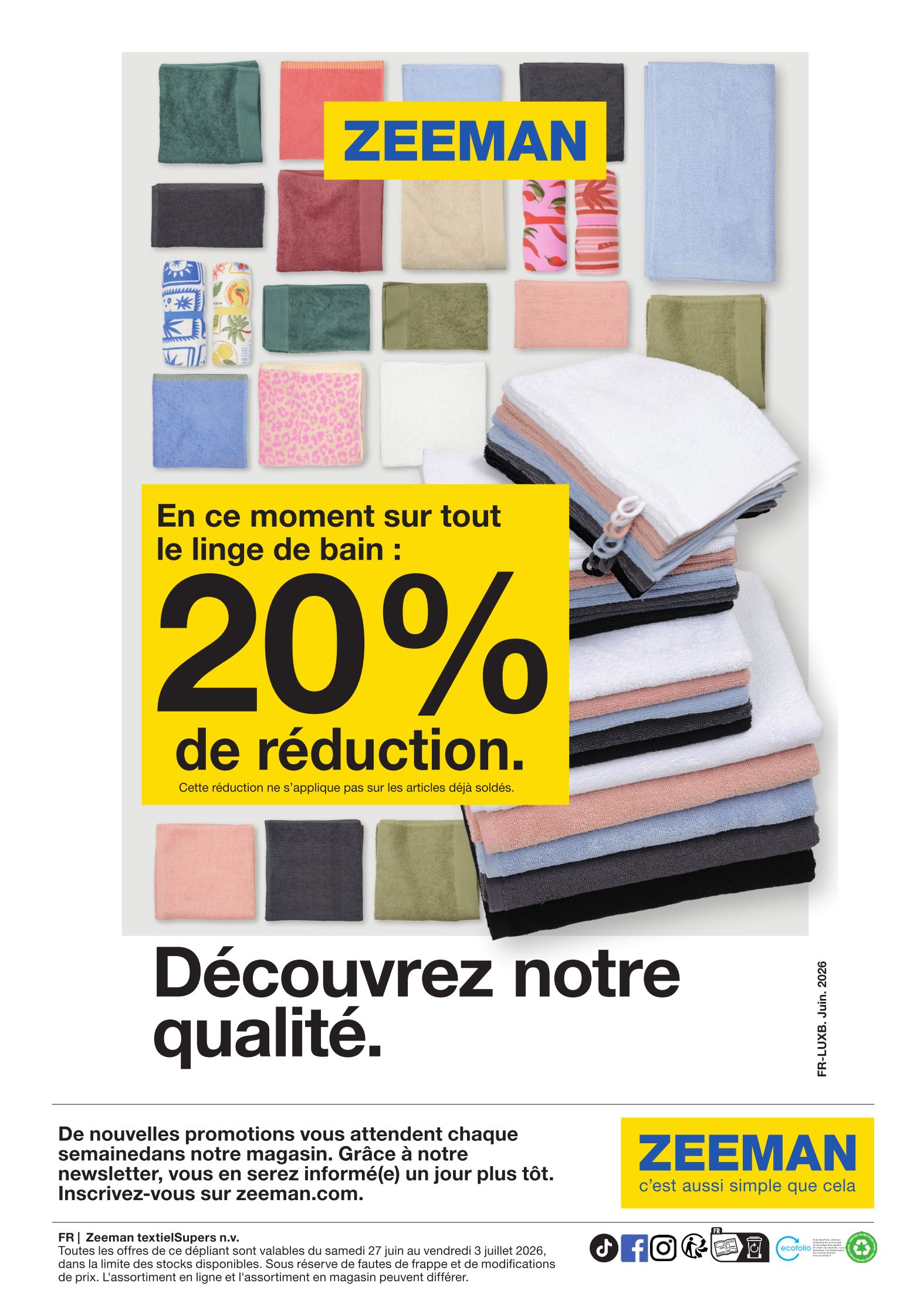 zeeman - Current Zeeman leaflet valid from du samedi 27/06/2026 to du vendredi 03/07/2026 - page: 19