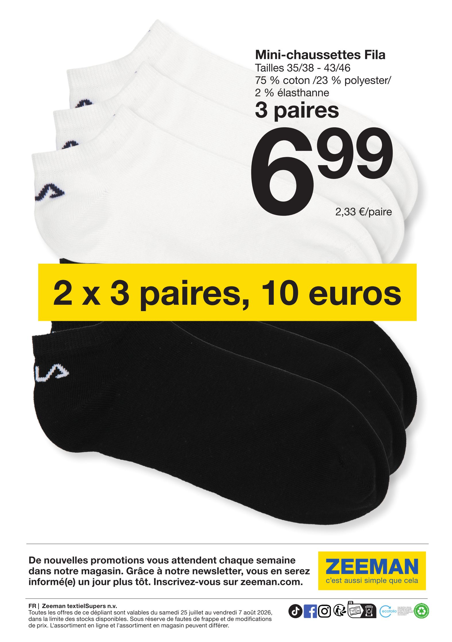 zeeman - Current Zeeman leaflet valid from du samedi 25/07/2026 to du vendredi 07/08/2026 - page: 11