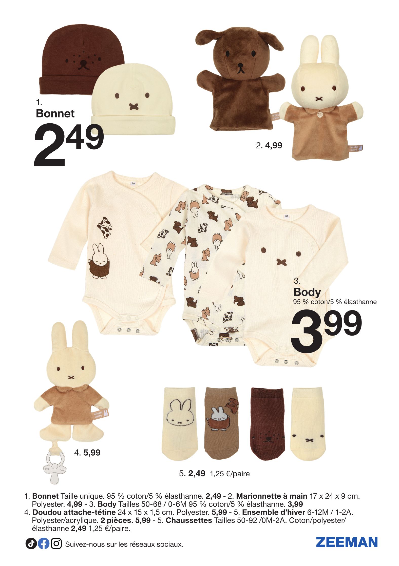 zeeman - Catalogue Zeeman - Miffy valable du 30/08 au 05/09 - page: 5