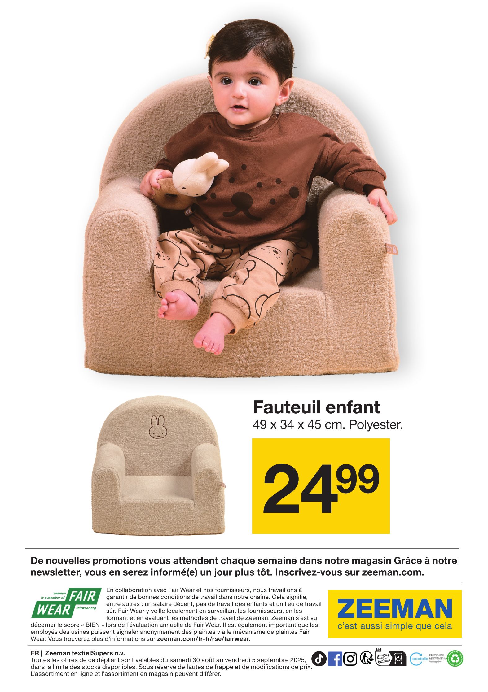 zeeman - Catalogue Zeeman - Miffy valable du 30/08 au 05/09 - page: 7