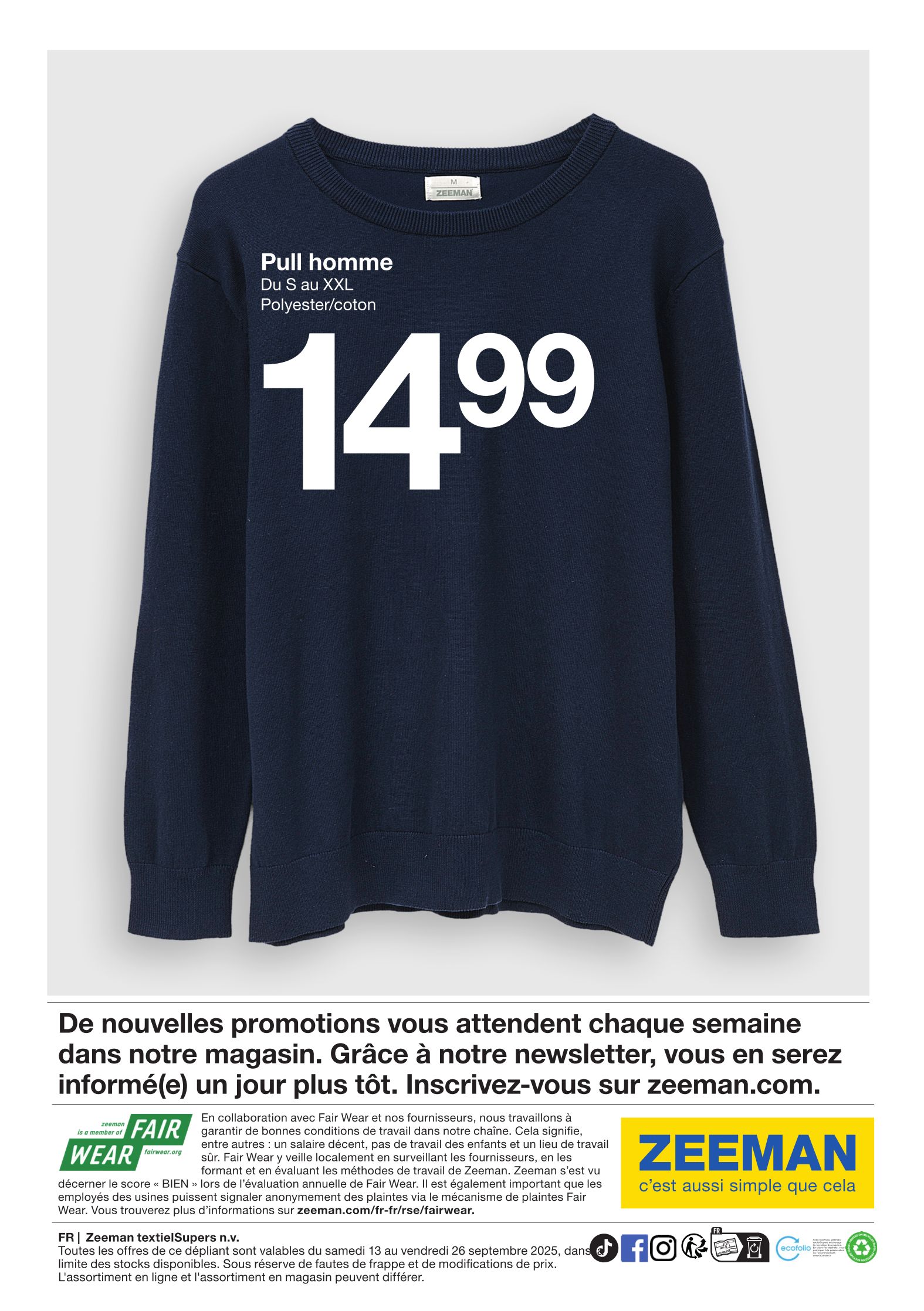 zeeman - Catalogue Zeeman valable du 13/09 au 26/09 - page: 22