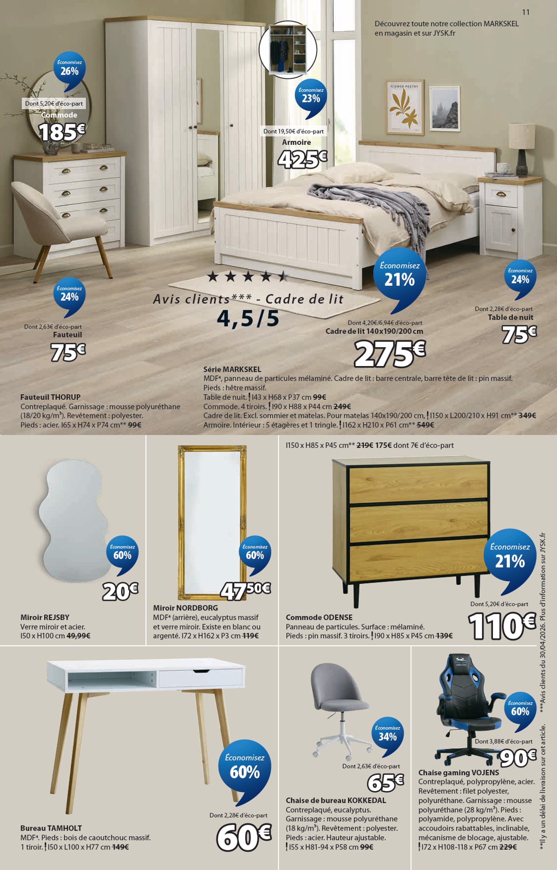 jysk - Current JYSK leaflet valid from du mercredi 24/06/2026 to du mardi 21/07/2026 - page: 11