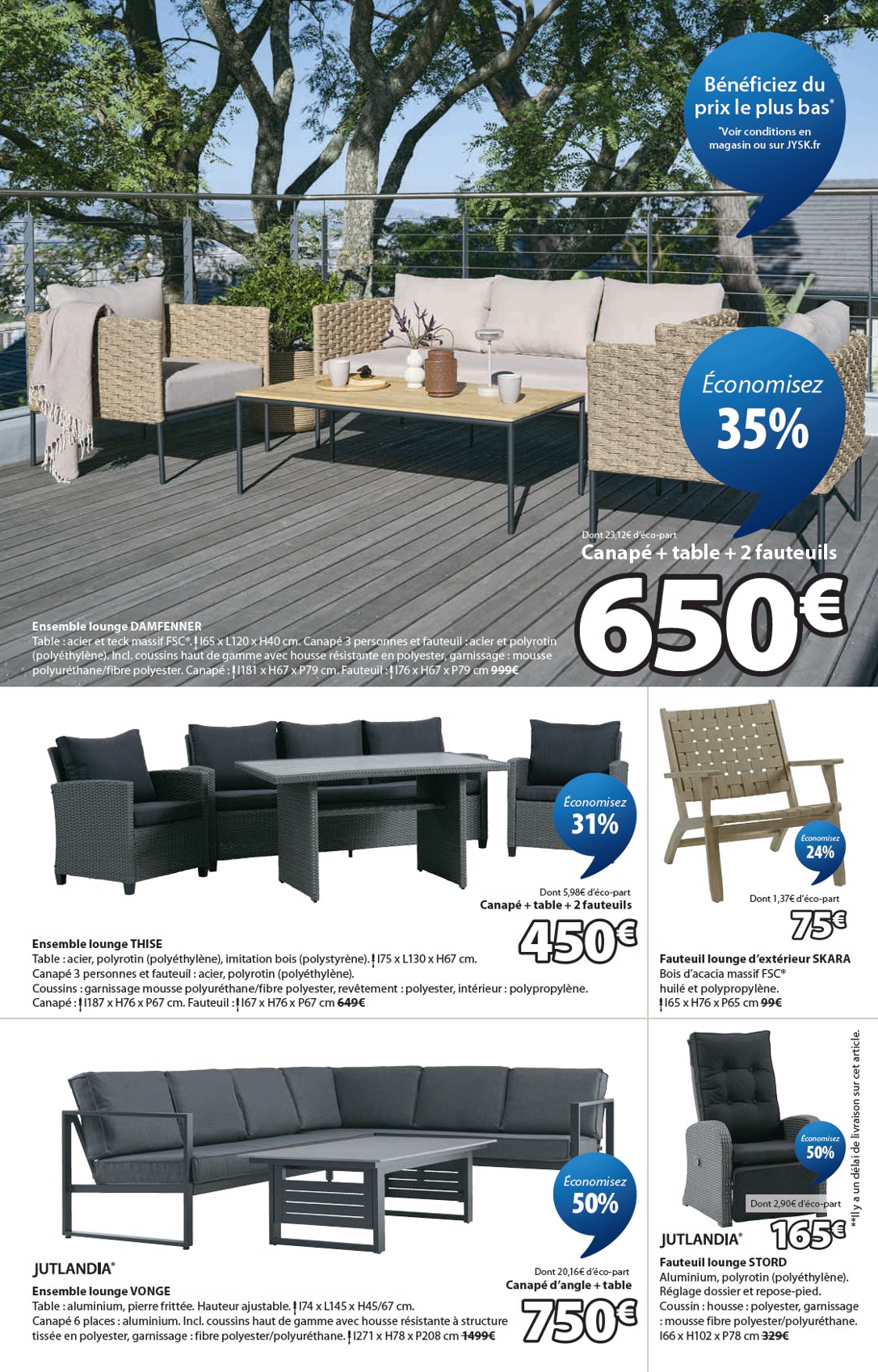 jysk - Current JYSK leaflet valid from du mercredi 24/06/2026 to du mardi 21/07/2026 - page: 3