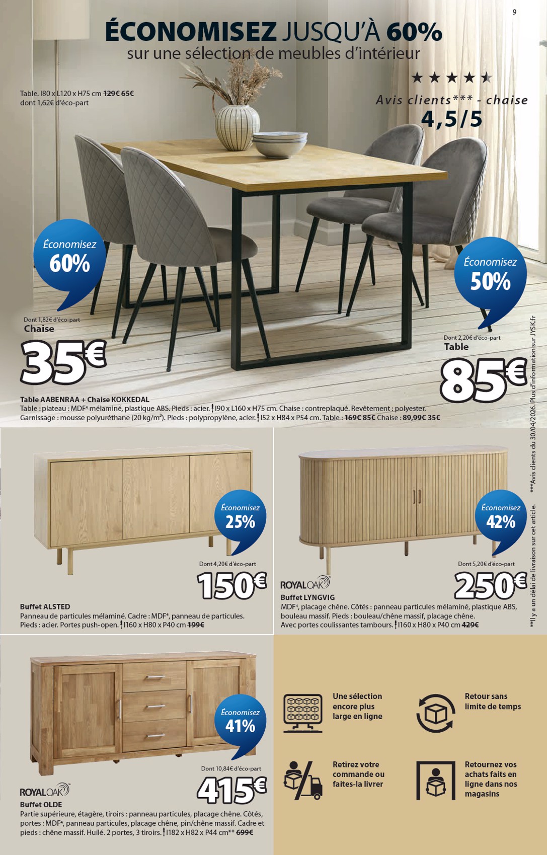 jysk - Current JYSK leaflet valid from du mercredi 24/06/2026 to du mardi 21/07/2026 - page: 9