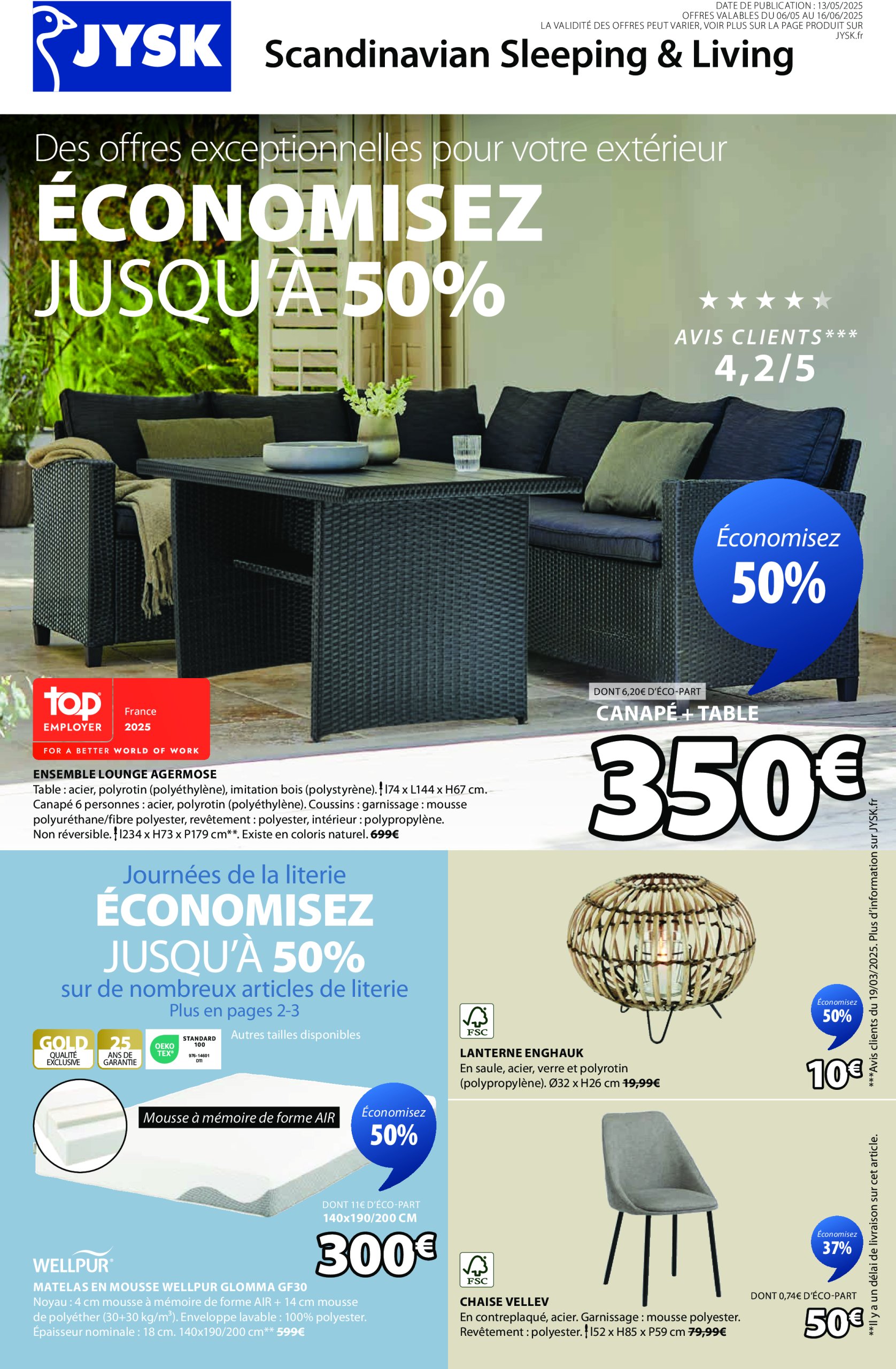 jysk - Catalogue JYSK valable dès 13/05 - 16/06
