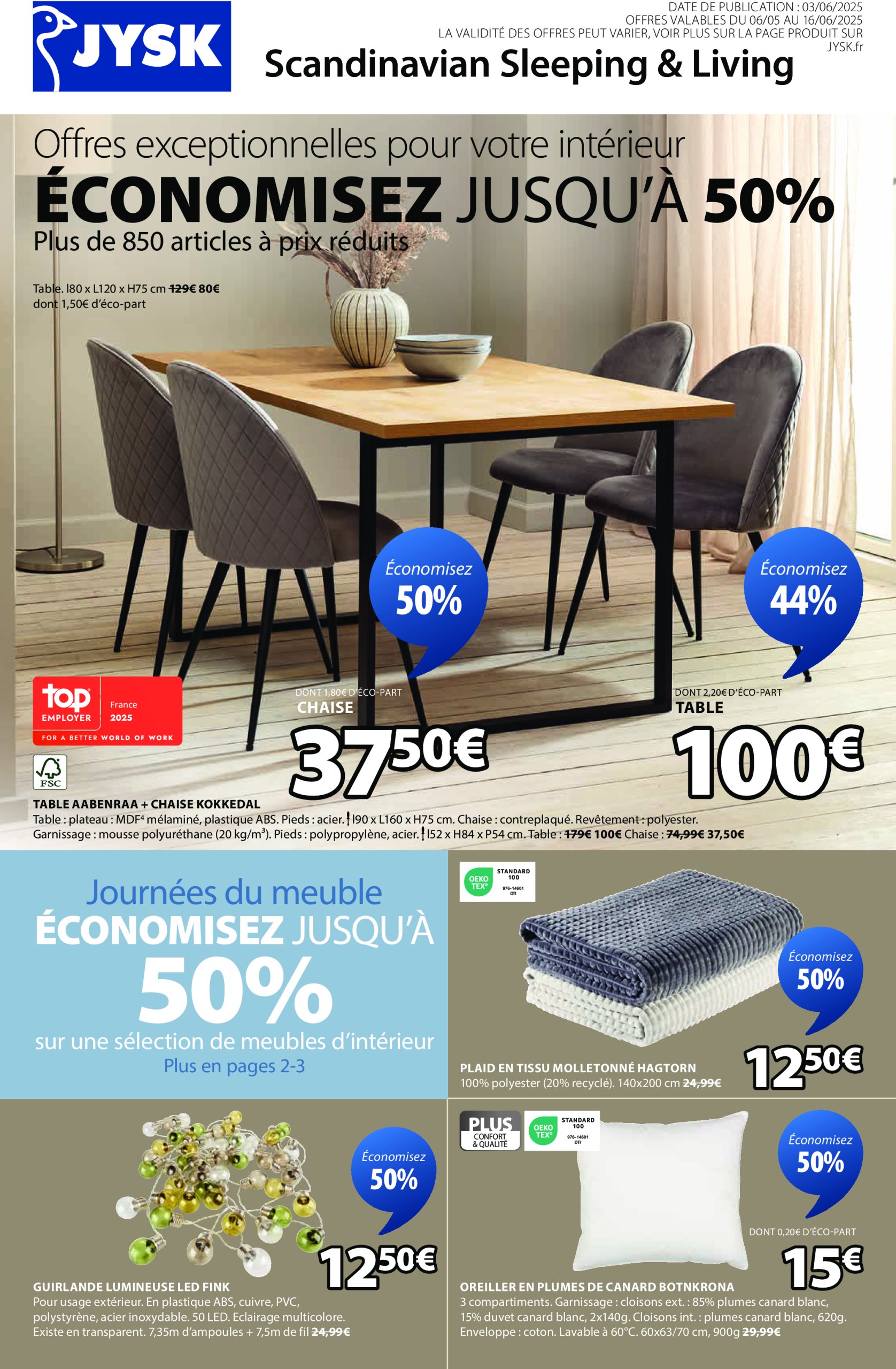 jysk - Catalogue JYSK valable du 03/06 au 16/06
