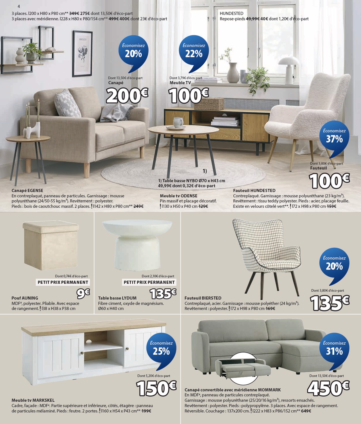 jysk - Catalogue JYSK - Offres exceptionnelles valable du 01/01 au 03/02 - page: 4