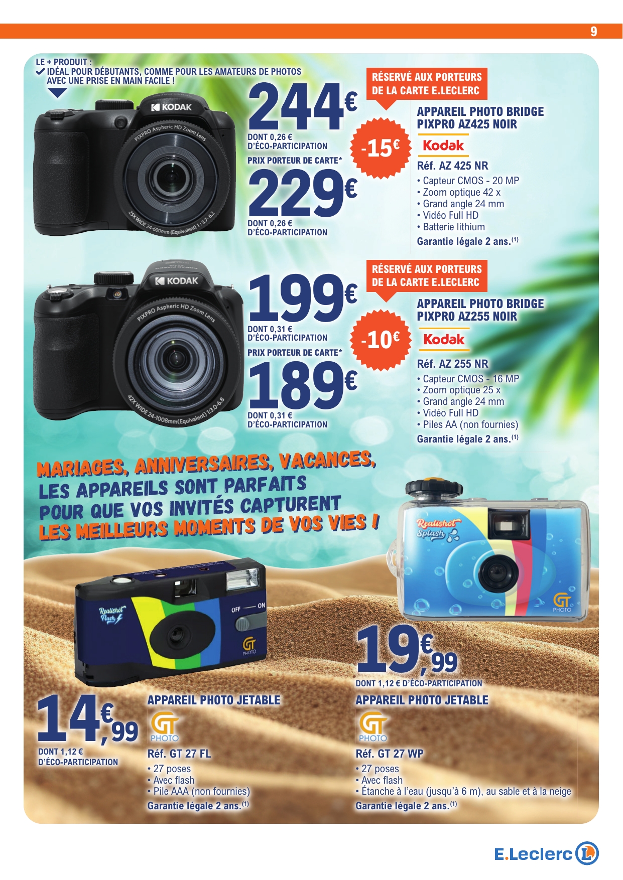 e-leclerc - Flyer E.Leclerc - Pour des Vacances pour la semaine prochaine du du mardi 16/06/2026 au du samedi 27/06/2026 - page: 9