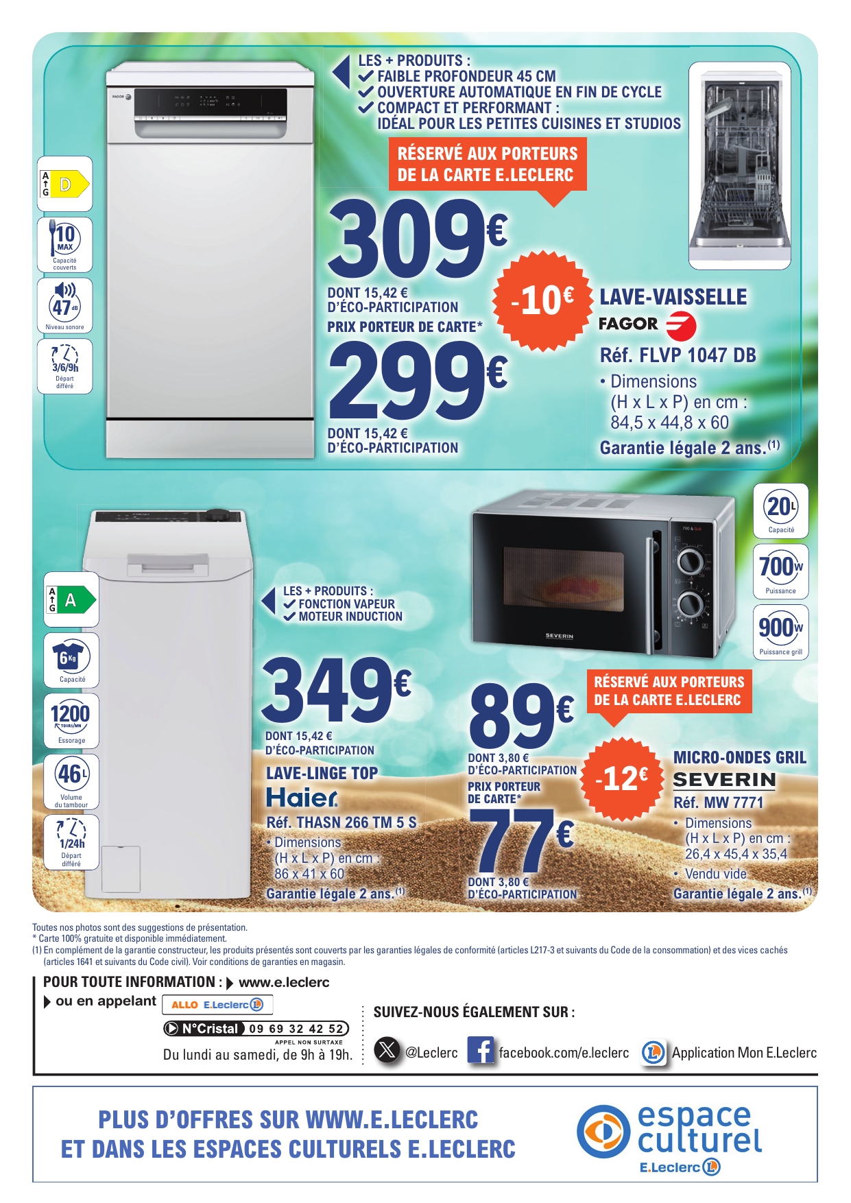 e-leclerc - Flyer E.Leclerc - Pour des Vacances pour la semaine prochaine du du mardi 16/06/2026 au du samedi 27/06/2026 - page: 12