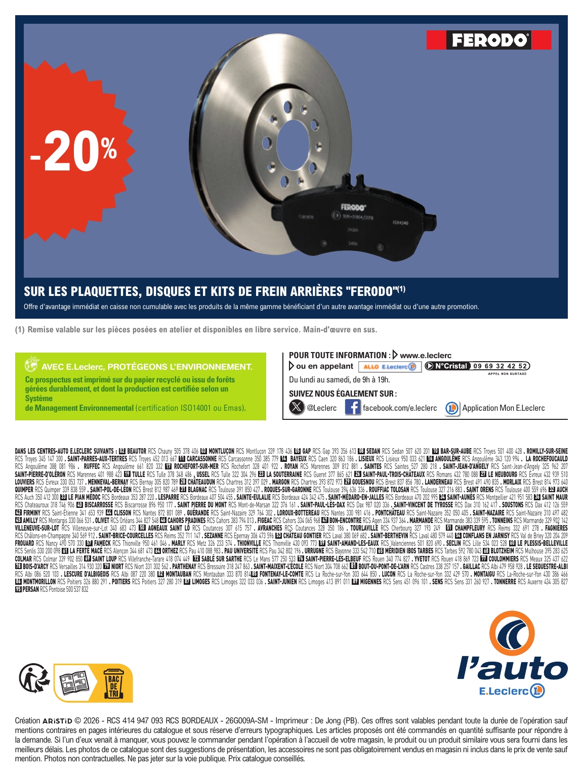 e-leclerc - Flyer E.Leclerc - L'auto pour la semaine prochaine du du mardi 16/06/2026 au du samedi 18/07/2026 - page: 20