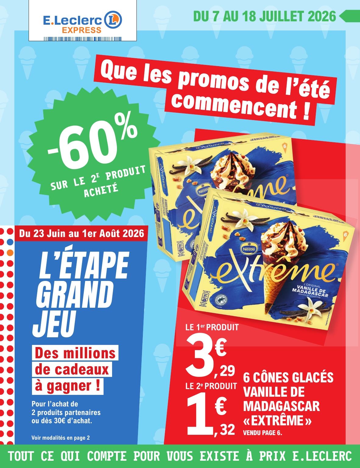 e-leclerc - Flyer E.Leclerc - Express pour la semaine prochaine du du mardi 07/07/2026 au du samedi 18/07/2026