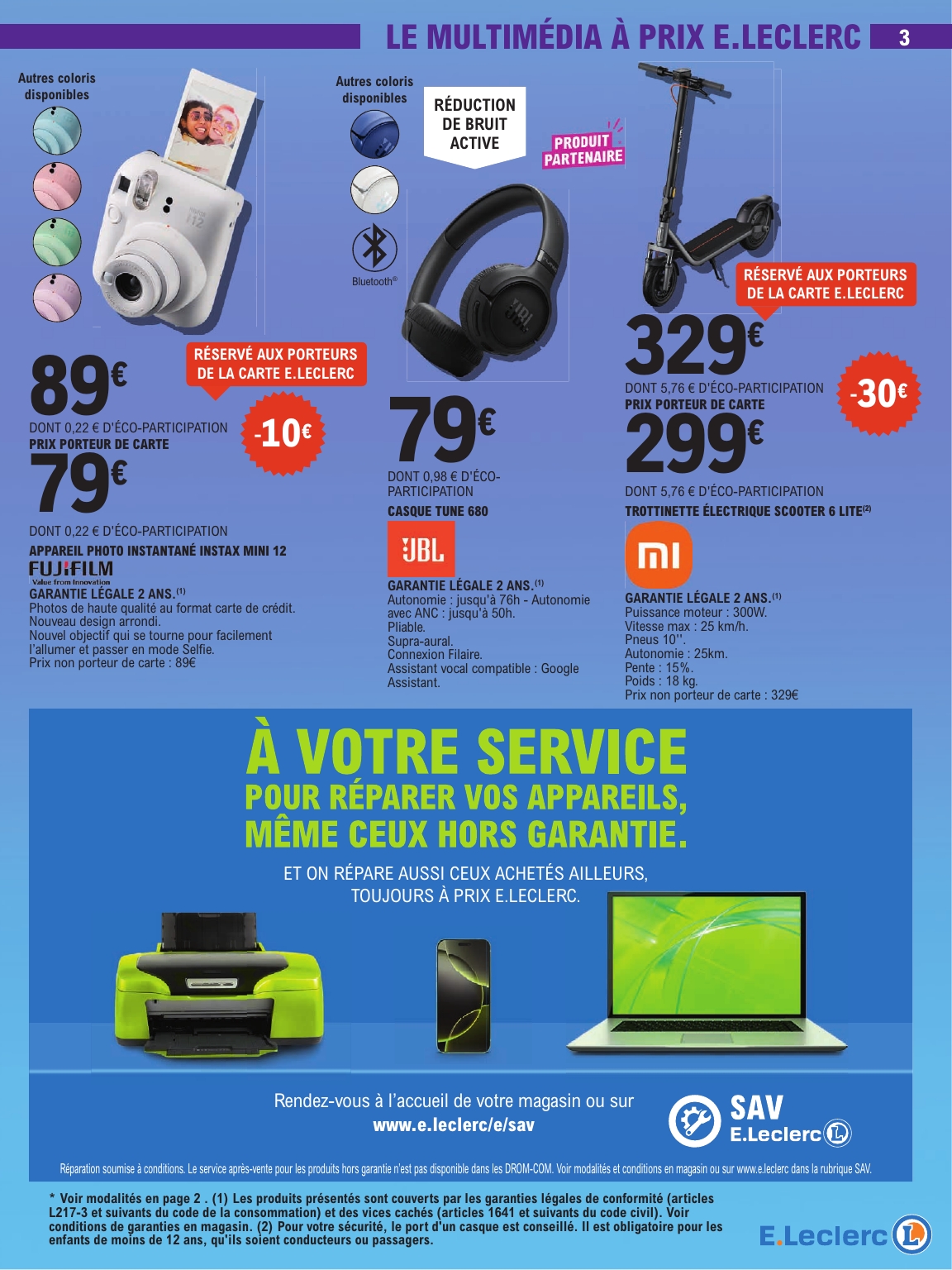 e-leclerc - Flyer E.Leclerc - High-Tech pour la semaine prochaine du du mardi 07/07/2026 au du samedi 18/07/2026 - page: 3