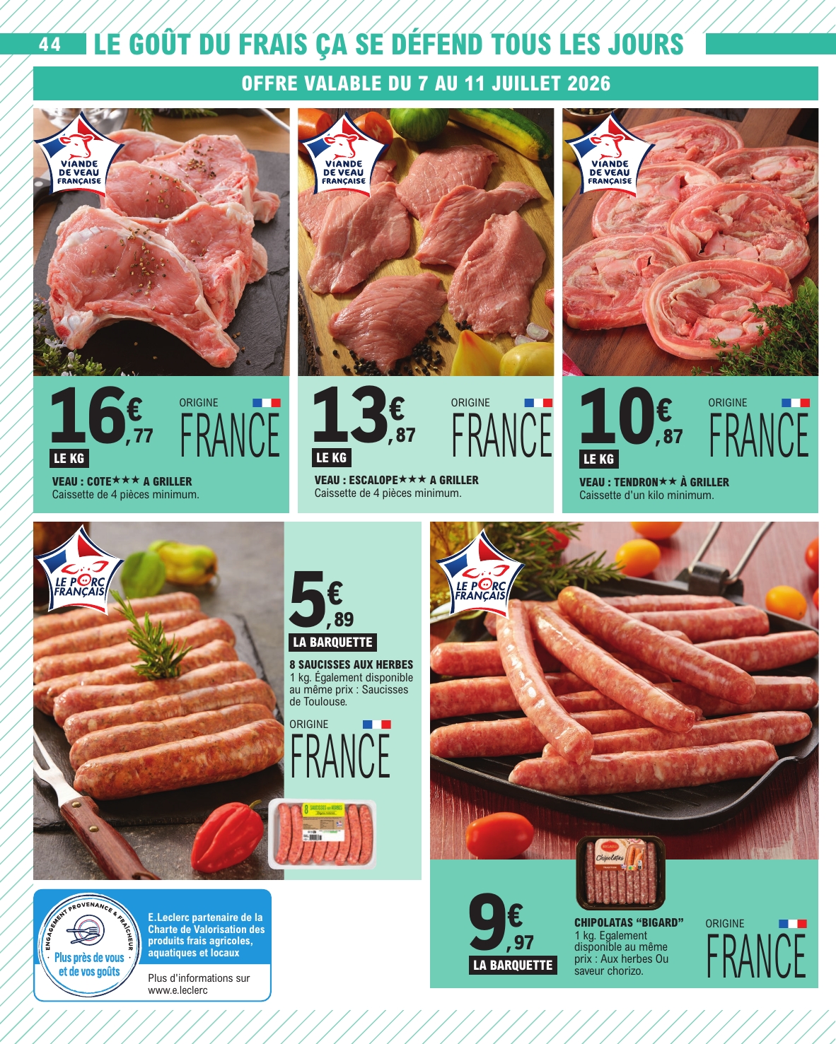 e-leclerc - Flyer E.Leclerc pour la semaine prochaine du du mardi 07/07/2026 au du samedi 18/07/2026 - page: 44