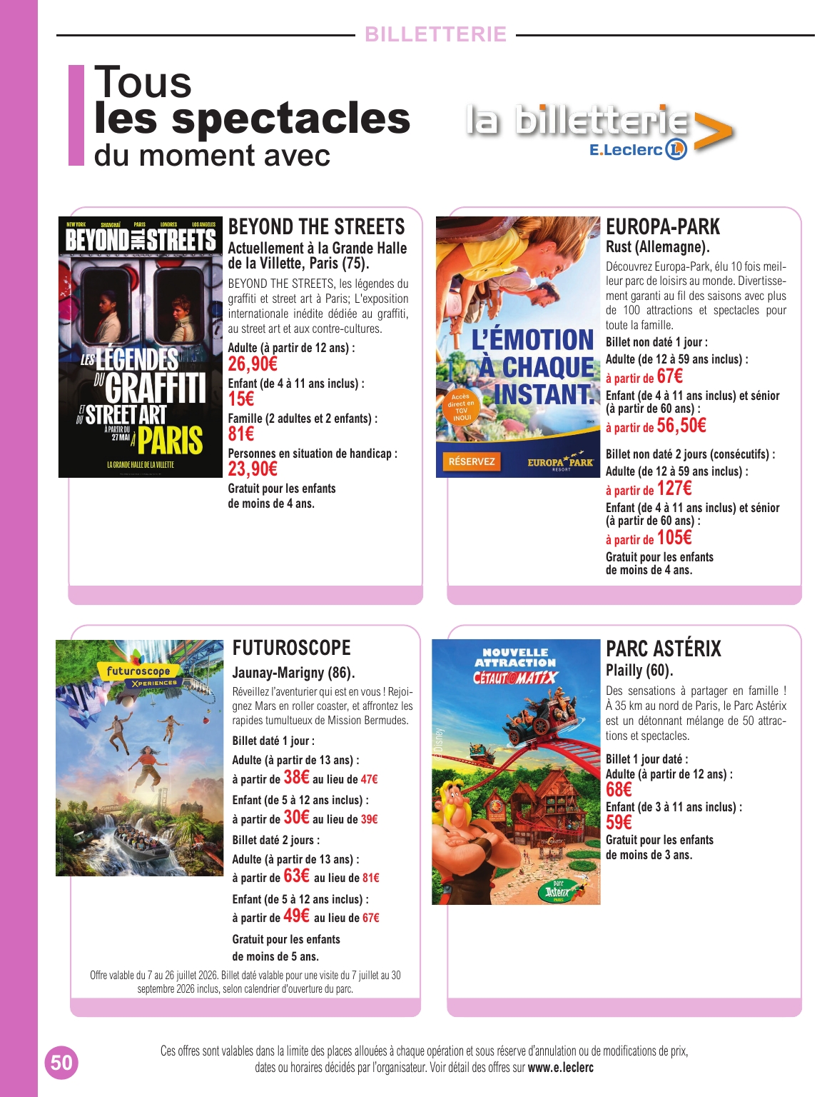 e-leclerc - Flyer E.Leclerc - Selection Éte pour la semaine prochaine du du mardi 07/07/2026 au du samedi 25/07/2026 - page: 50