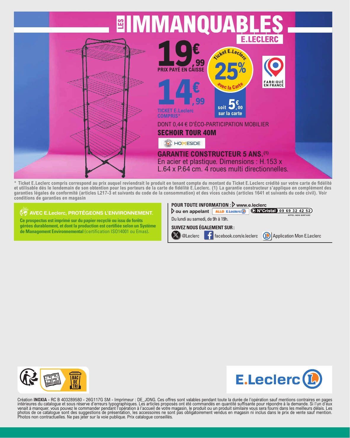 e-leclerc - Flyer E.Leclerc pour la semaine prochaine du du mardi 21/07/2026 au du samedi 01/08/2026 - page: 28