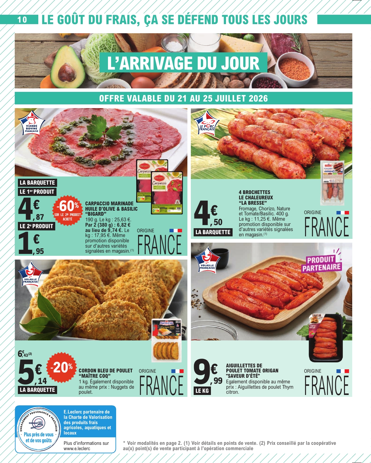 e-leclerc - Flyer E.Leclerc pour la semaine prochaine du du mardi 21/07/2026 au du samedi 01/08/2026 - page: 10