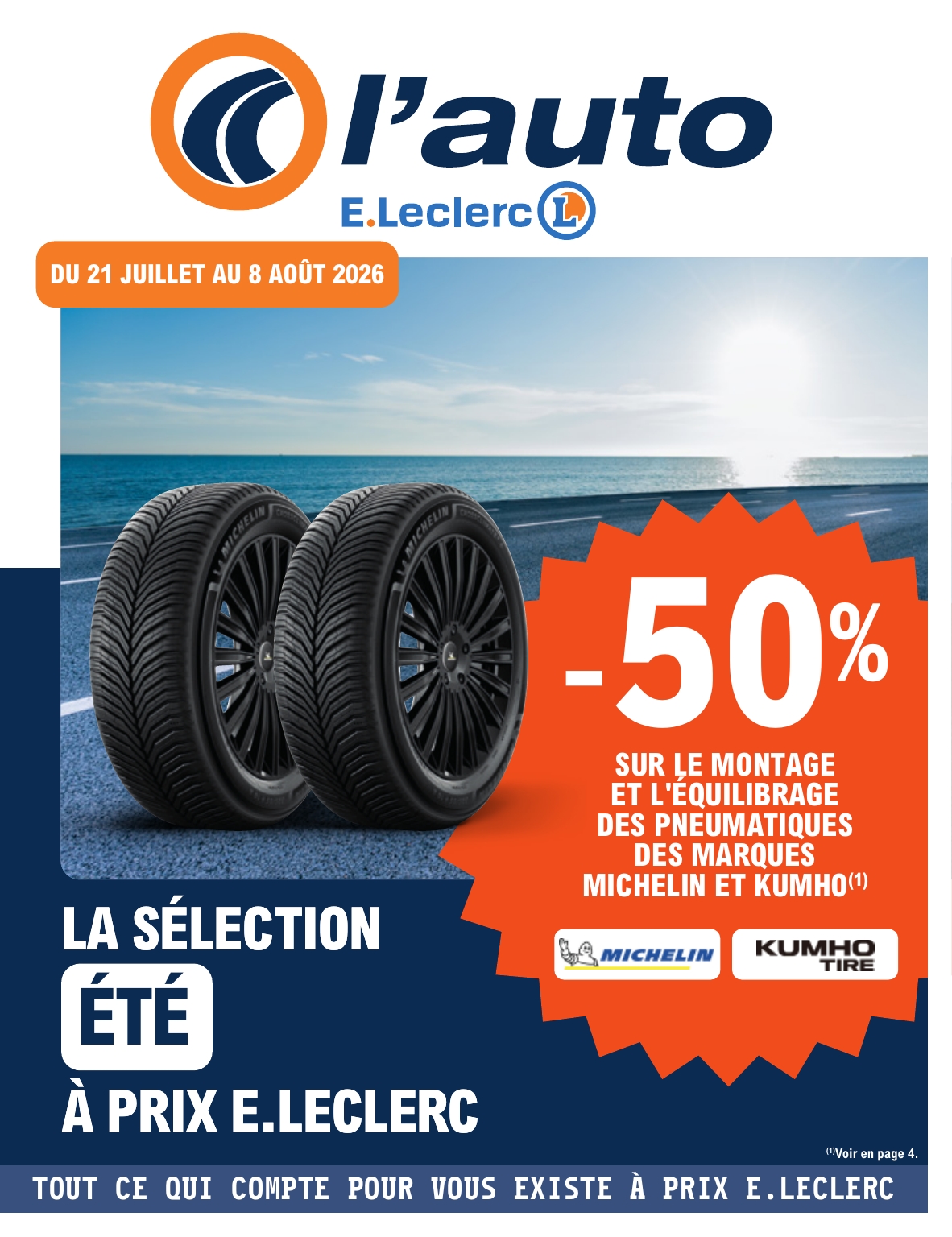 e-leclerc - Flyer E.Leclerc - L'auto pour la semaine prochaine du du mardi 21/07/2026 au du samedi 08/08/2026