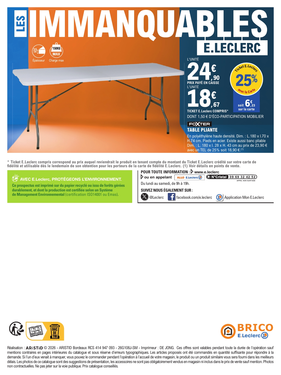 e-leclerc - Flyer E.Leclerc - Brico pour la semaine prochaine du du mardi 21/07/2026 au du samedi 08/08/2026 - page: 16