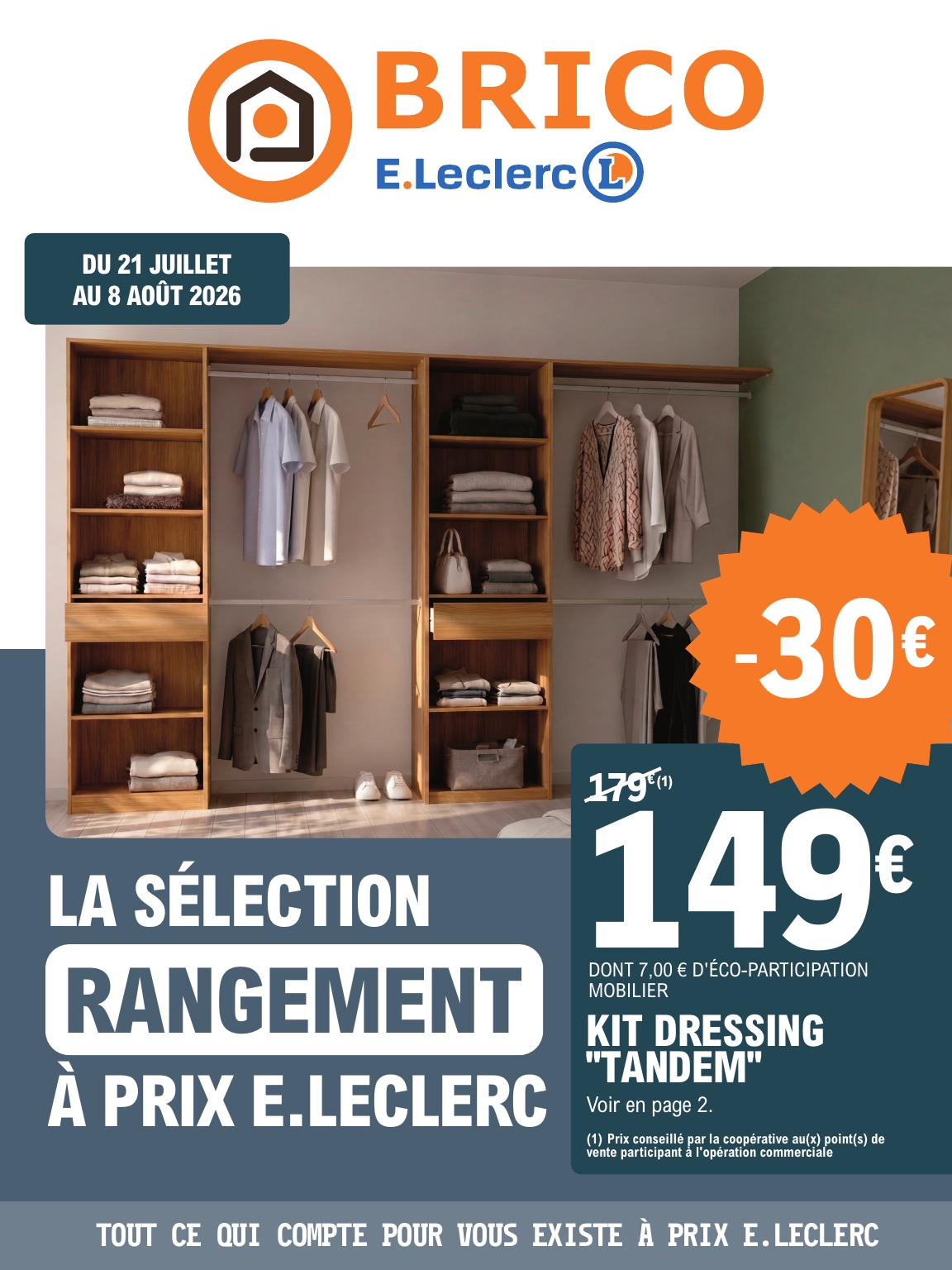 e-leclerc - Flyer E.Leclerc - Brico pour la semaine prochaine du du mardi 21/07/2026 au du samedi 08/08/2026
