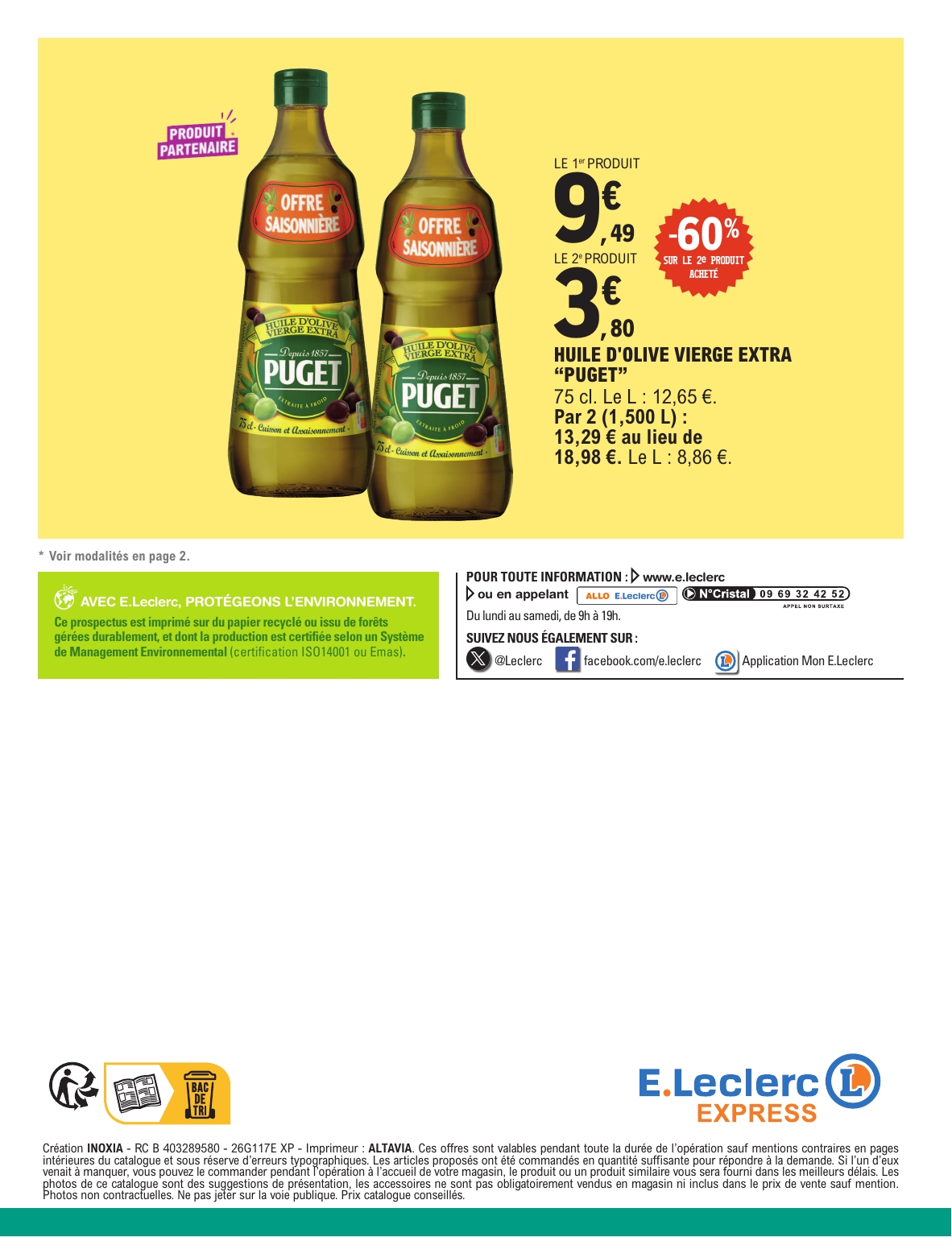 e-leclerc - Flyer E.Leclerc - Express pour la semaine prochaine du du mardi 21/07/2026 au du samedi 01/08/2026 - page: 12