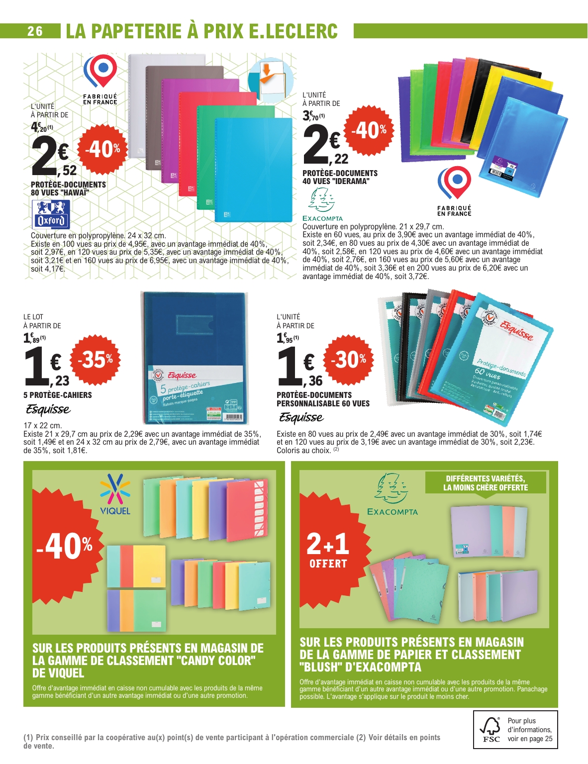 e-leclerc - Flyer E.Leclerc - Rentrée des Classes pour la semaine prochaine du du mardi 28/07/2026 au du samedi 29/08/2026 - page: 26