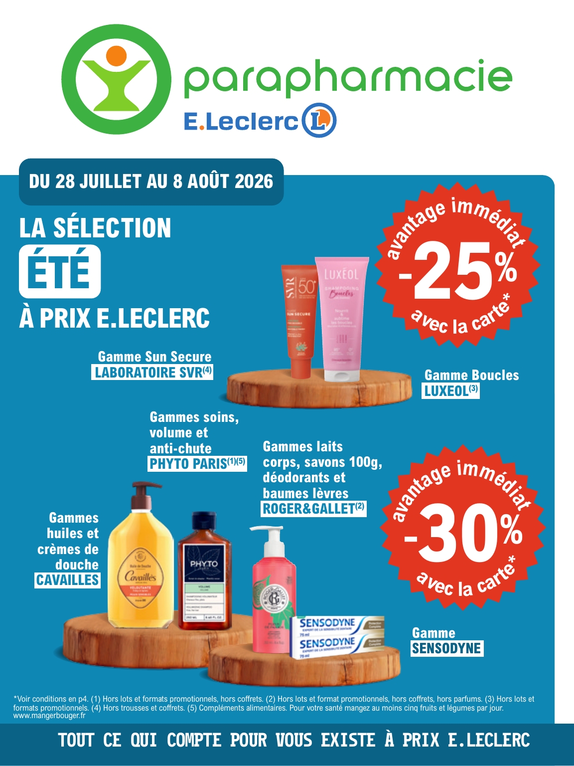 e-leclerc - Flyer E.Leclerc - Parapharmacie pour la semaine prochaine du du mardi 28/07/2026 au du samedi 08/08/2026