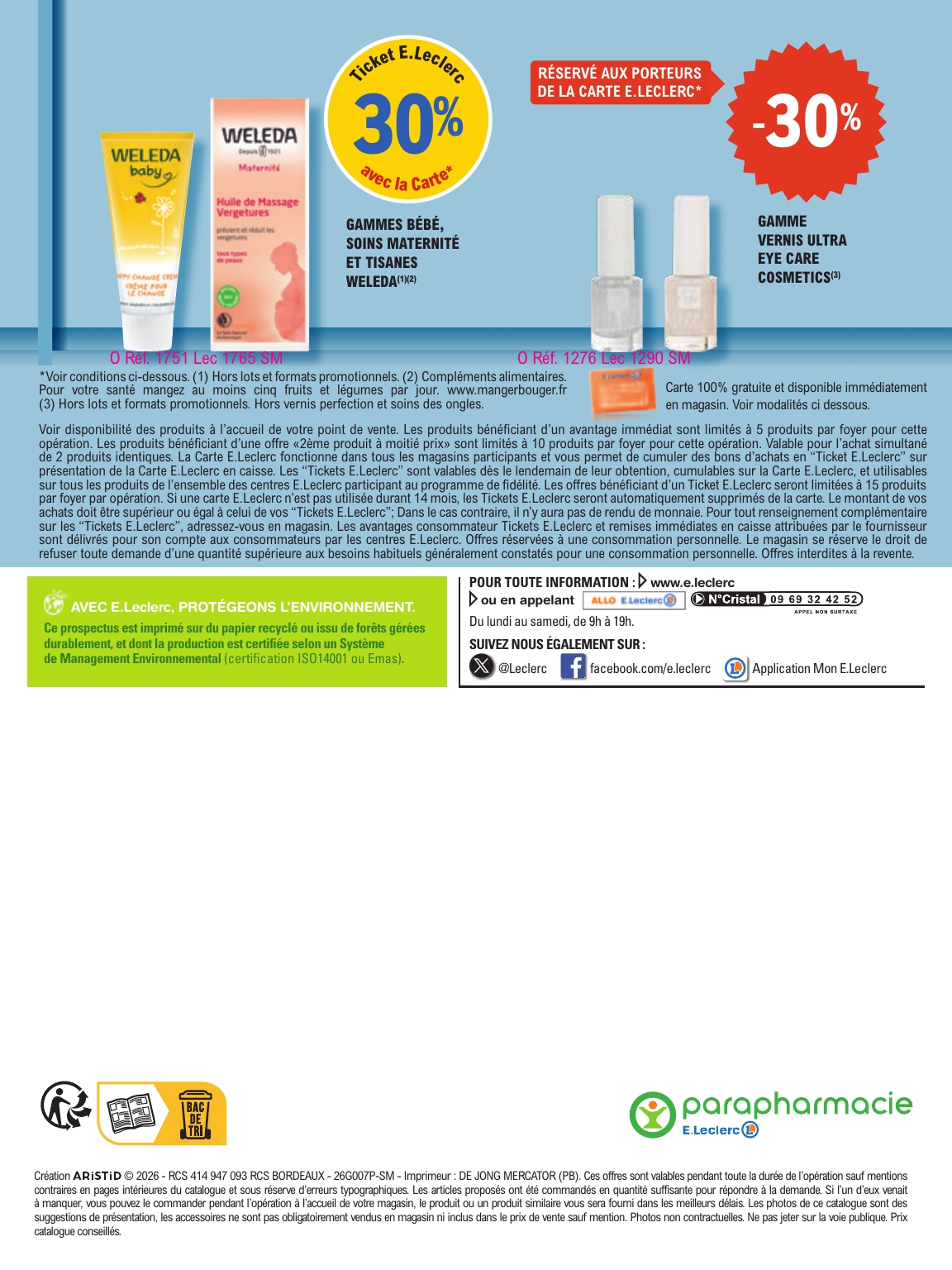 e-leclerc - Flyer E.Leclerc - Parapharmacie pour la semaine prochaine du du mardi 28/07/2026 au du samedi 08/08/2026 - page: 4