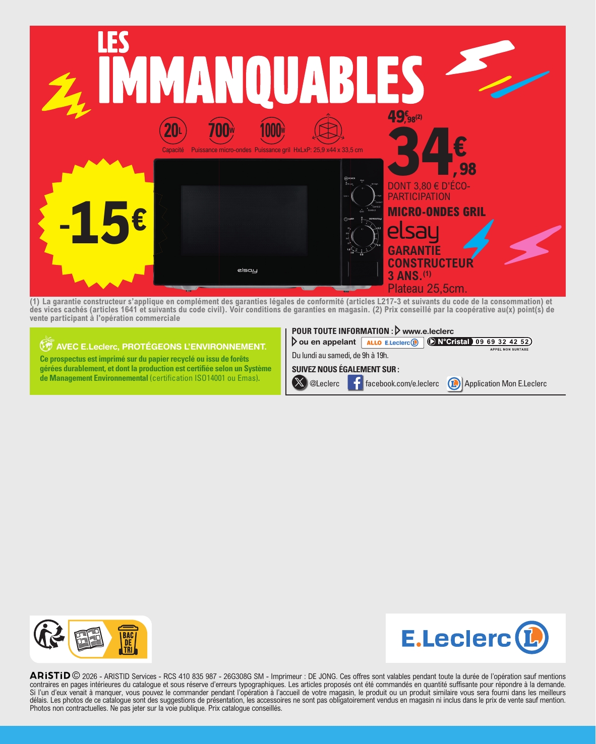 e-leclerc - Flyer E.Leclerc pour la semaine prochaine du du mardi 08/09/2026 au du samedi 19/09/2026 - page: 40