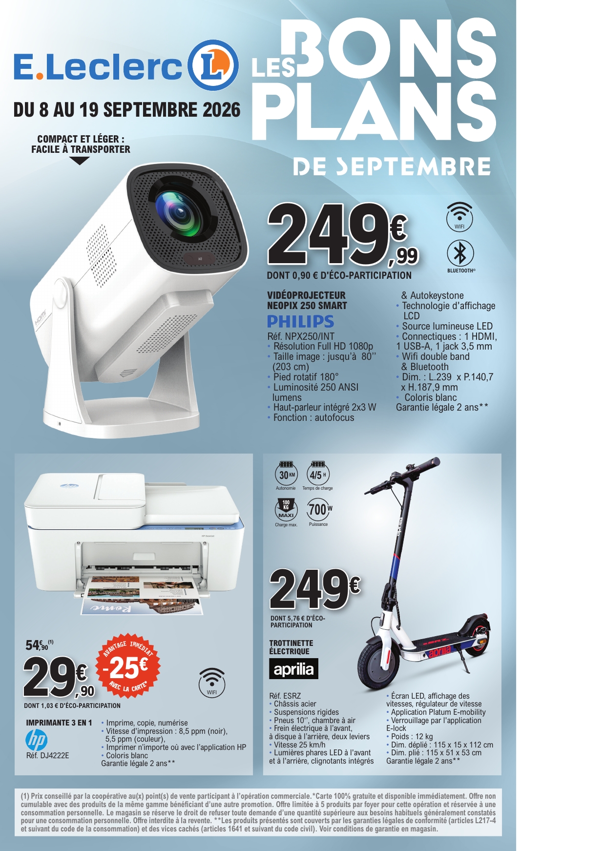 e-leclerc - Current E.Leclerc - Bons plans de septembre leaflet valid from du mardi 08/09/2026 to du samedi 19/09/2026