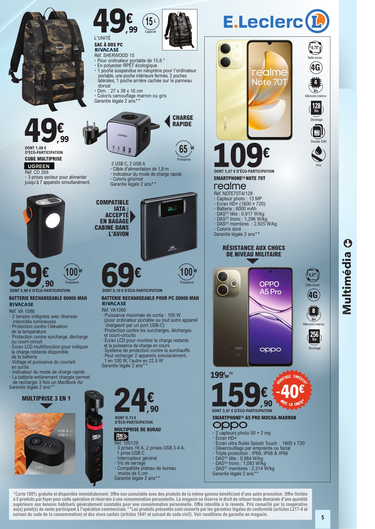 e-leclerc - Current E.Leclerc - Bons plans de septembre leaflet valid from du mardi 08/09/2026 to du samedi 19/09/2026 - page: 5
