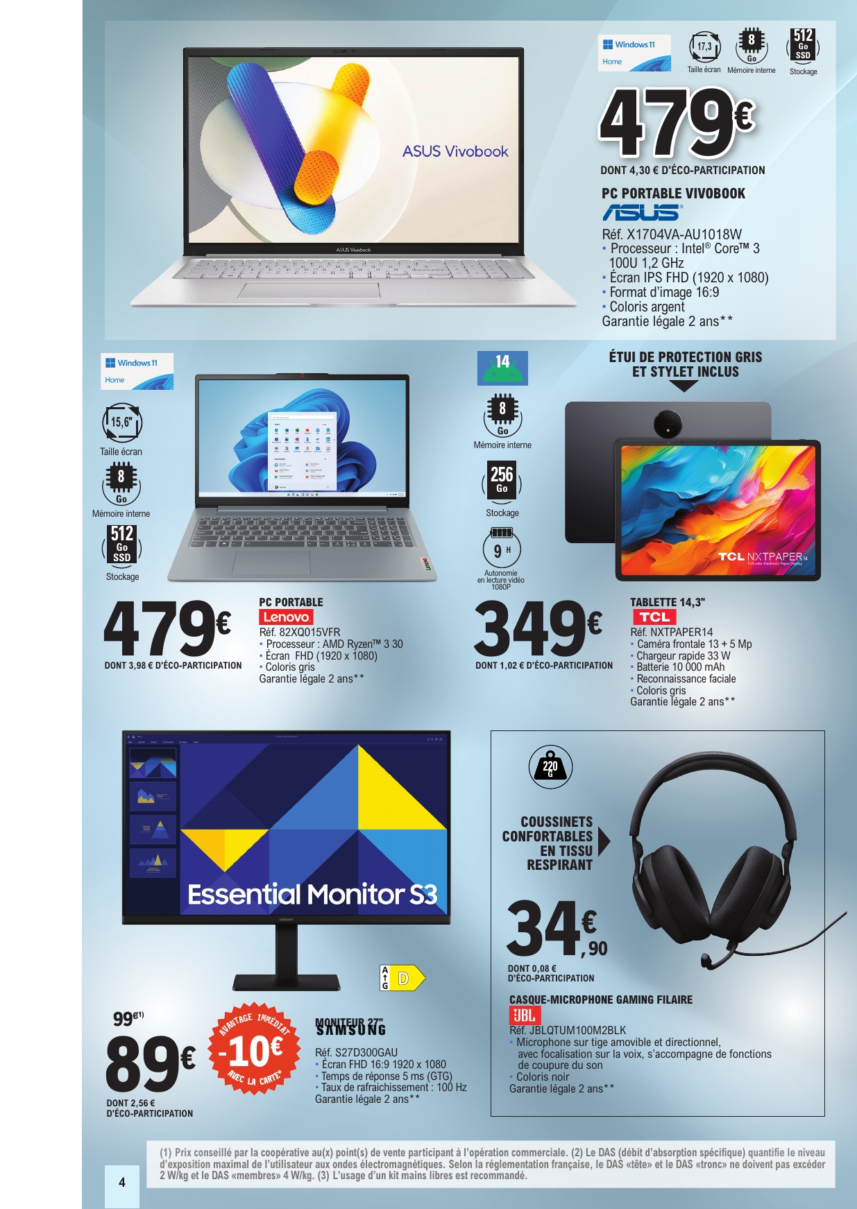 e-leclerc - Current E.Leclerc - Bons plans de septembre leaflet valid from du mardi 08/09/2026 to du samedi 19/09/2026 - page: 4