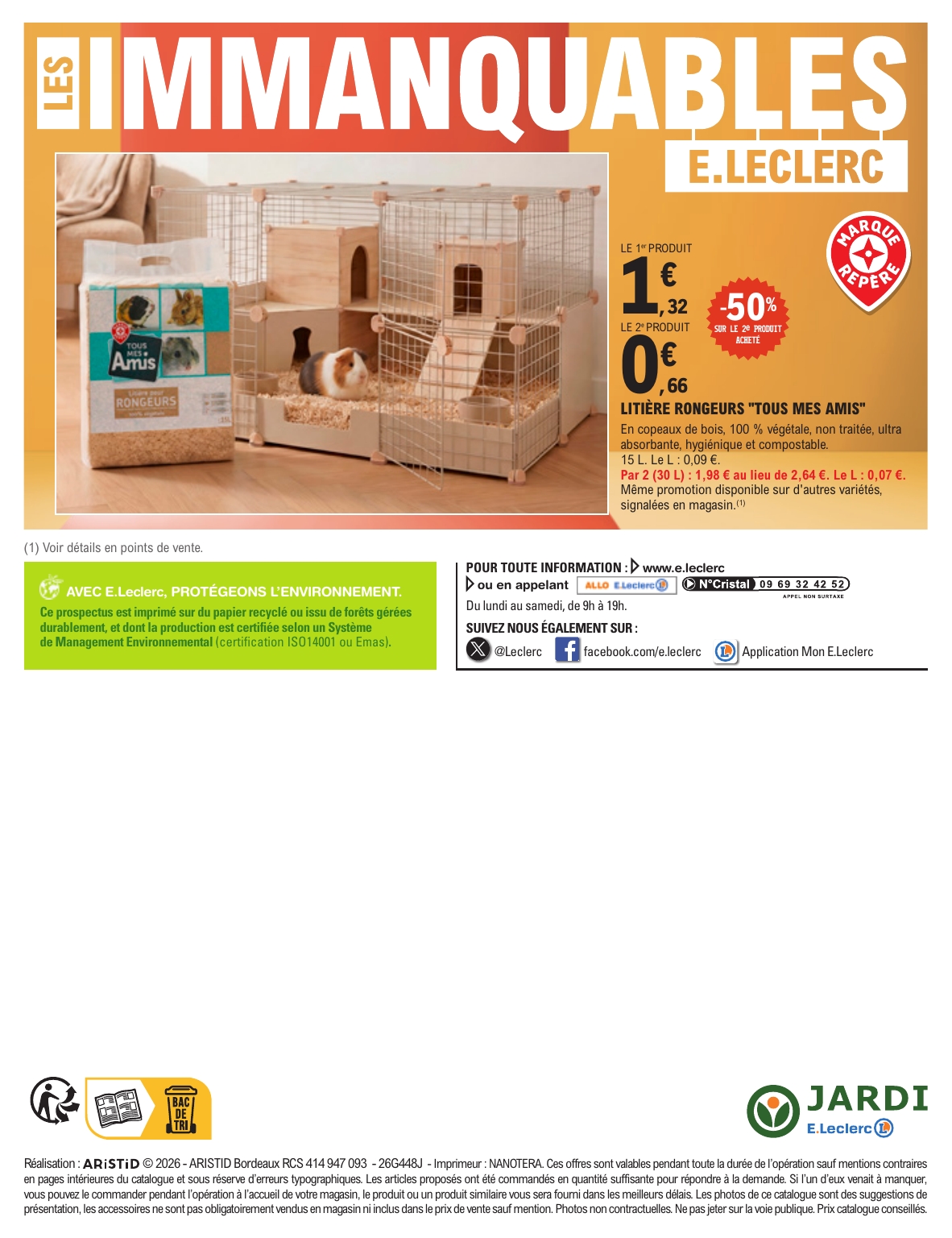 e-leclerc - Flyer E.Leclerc - Les promos animalerie pour la semaine prochaine du du mardi 15/09/2026 au du samedi 26/09/2026 - page: 8