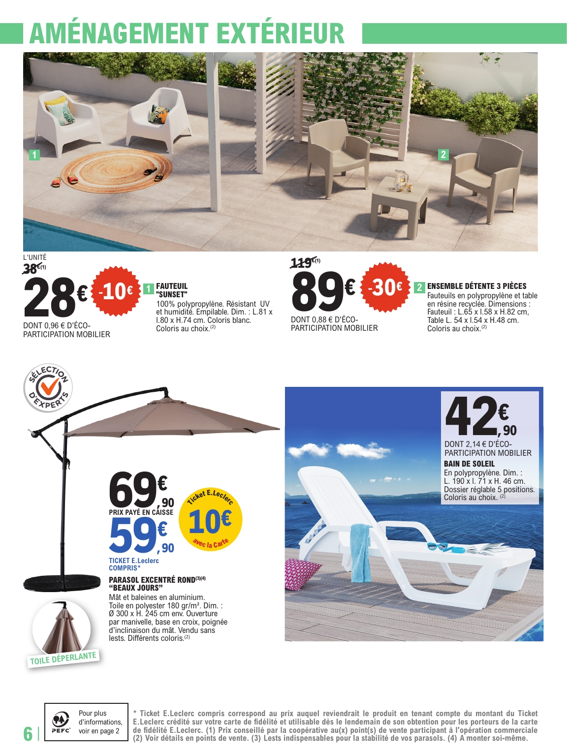 e-leclerc - Catalogue E.Leclerc - Piscines valable dès 29/04 - 17/05 - page: 6
